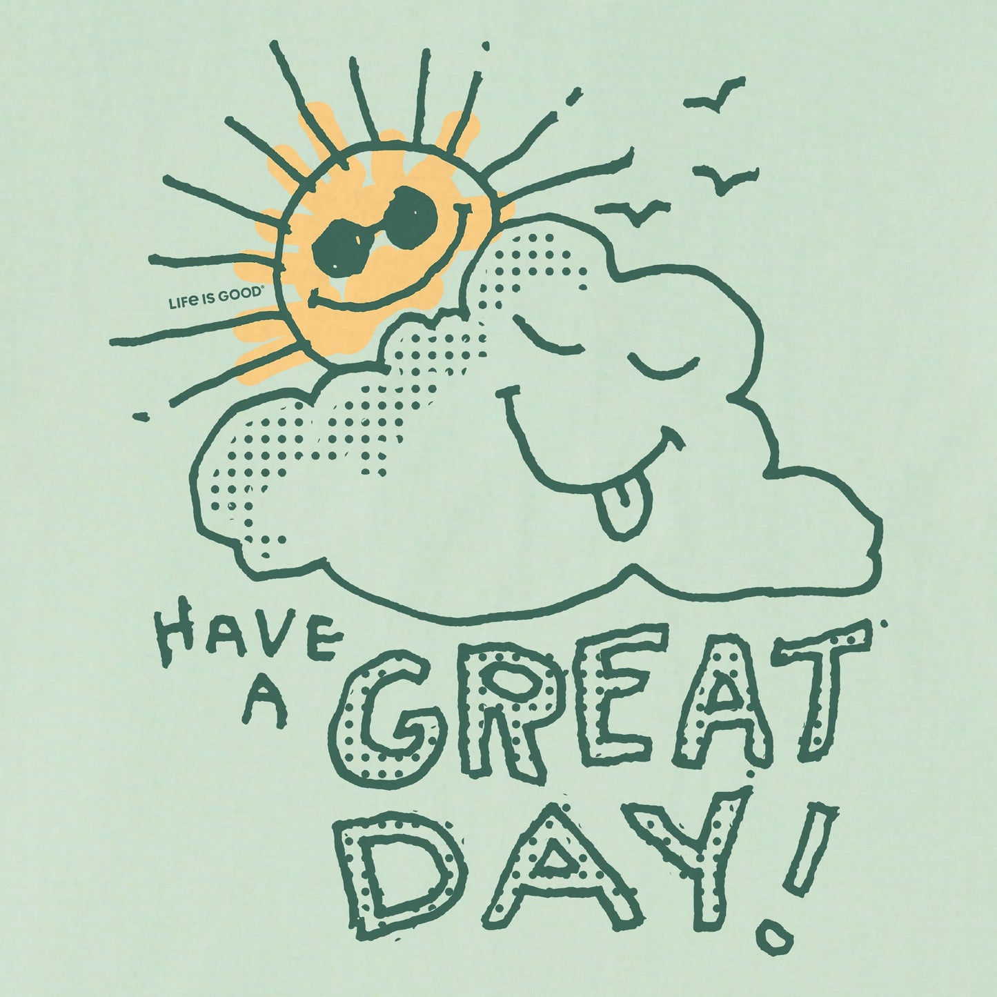 Kids Have a Great Day Scribble Short Sleeve Crusher Tee