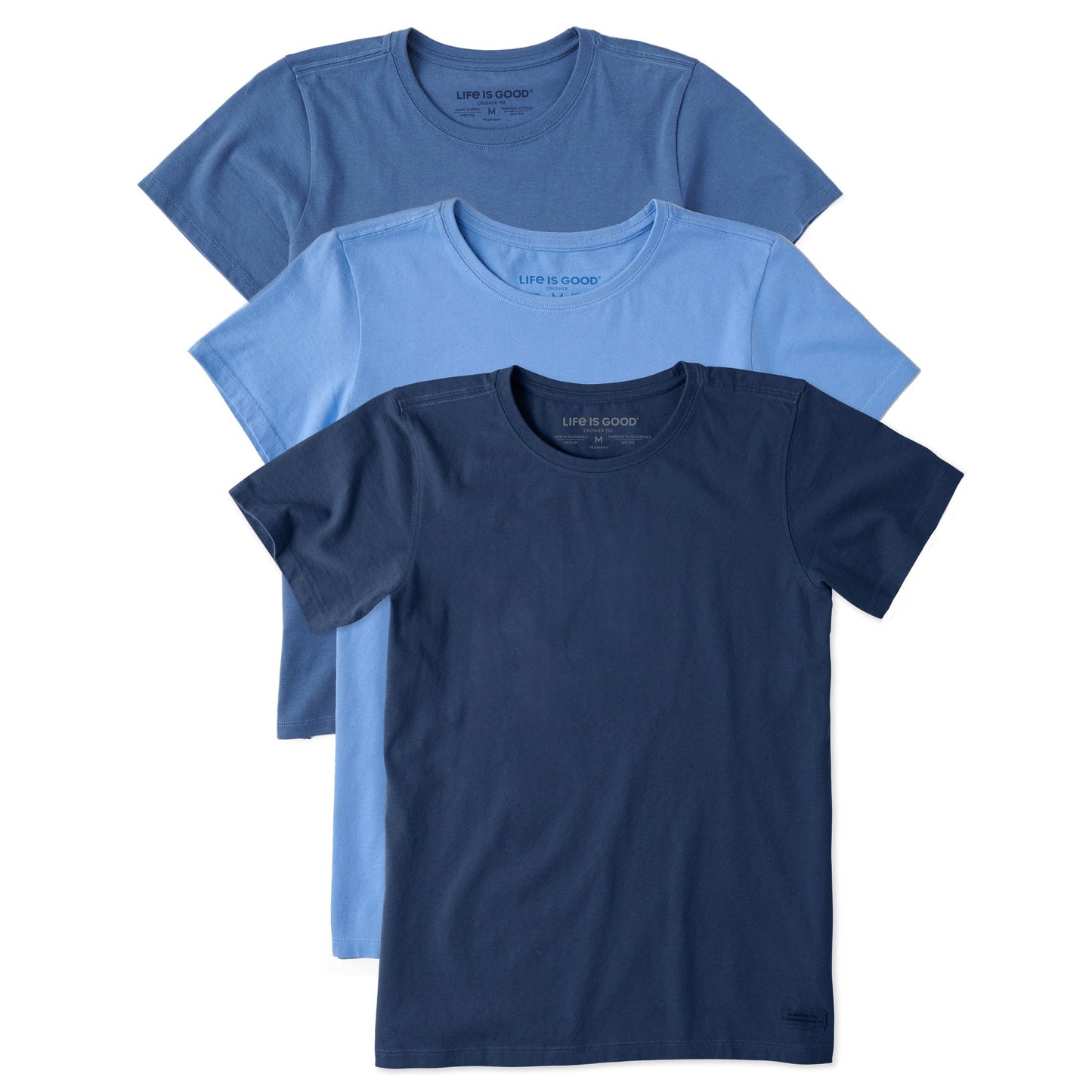 Women's Solid 3- Pack Crusher Crew- Multi 2