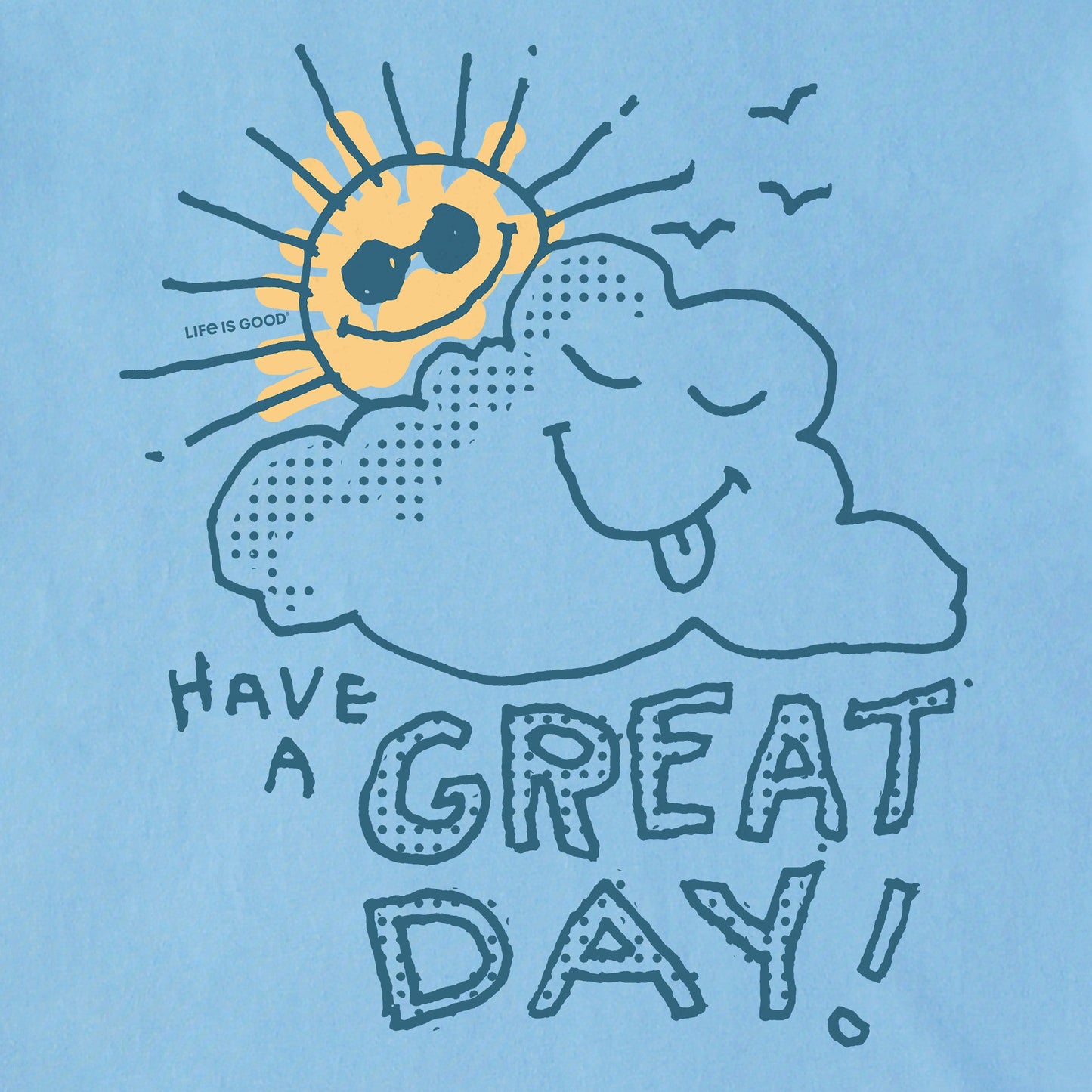 Men's Have a Great Day Scribble Short Sleeve Crusher Tee