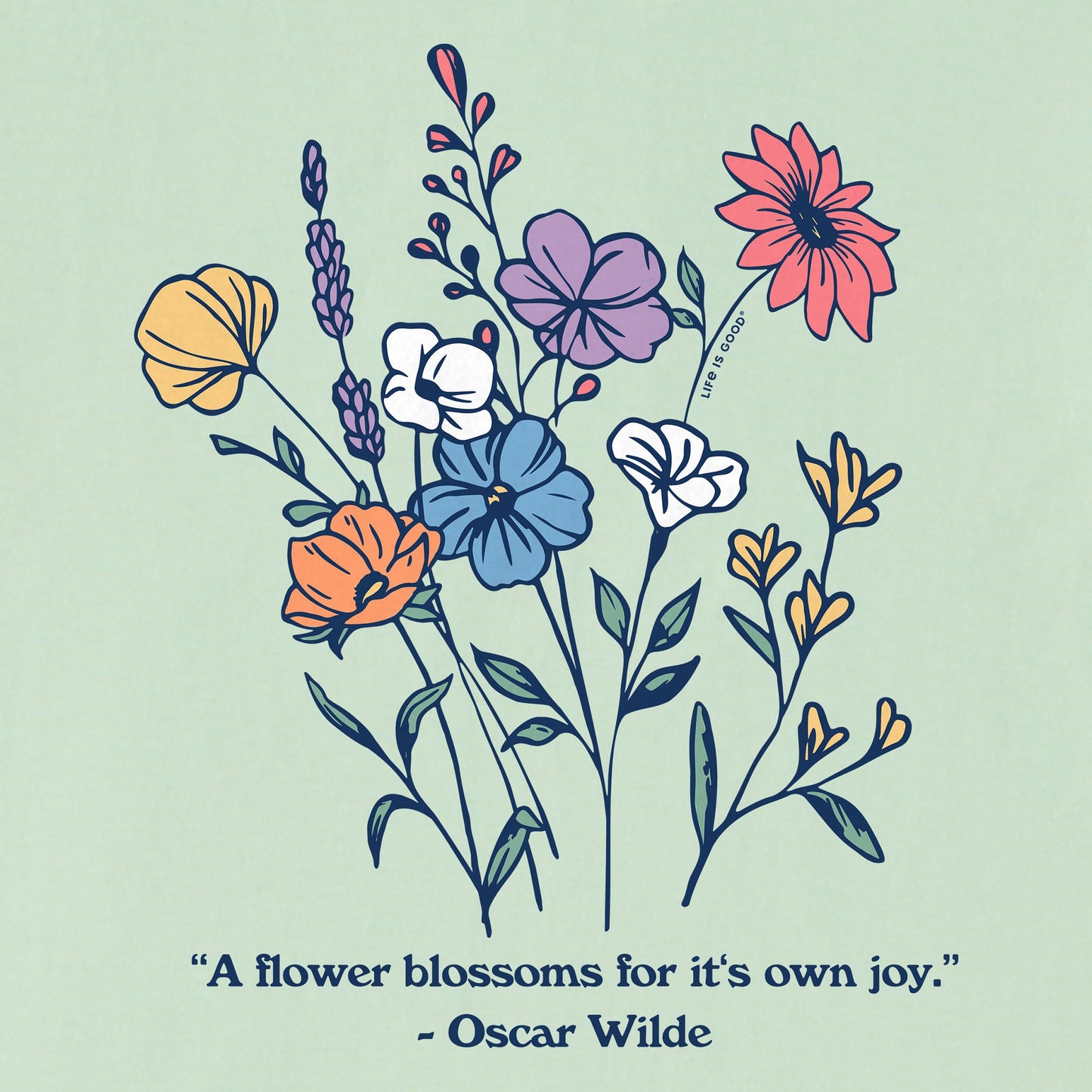 Women's Wilde Flowers Short Sleeve Crusher Tee