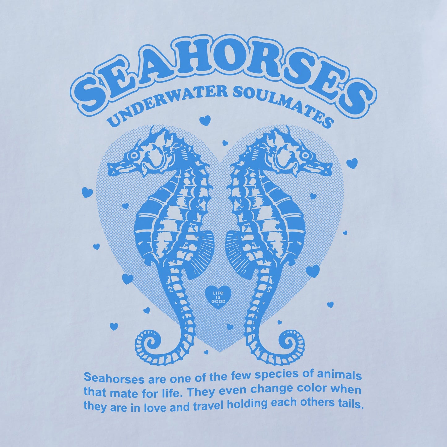 Women's Seahorses Soulmates Short Sleeve Crusher Boxy Tee