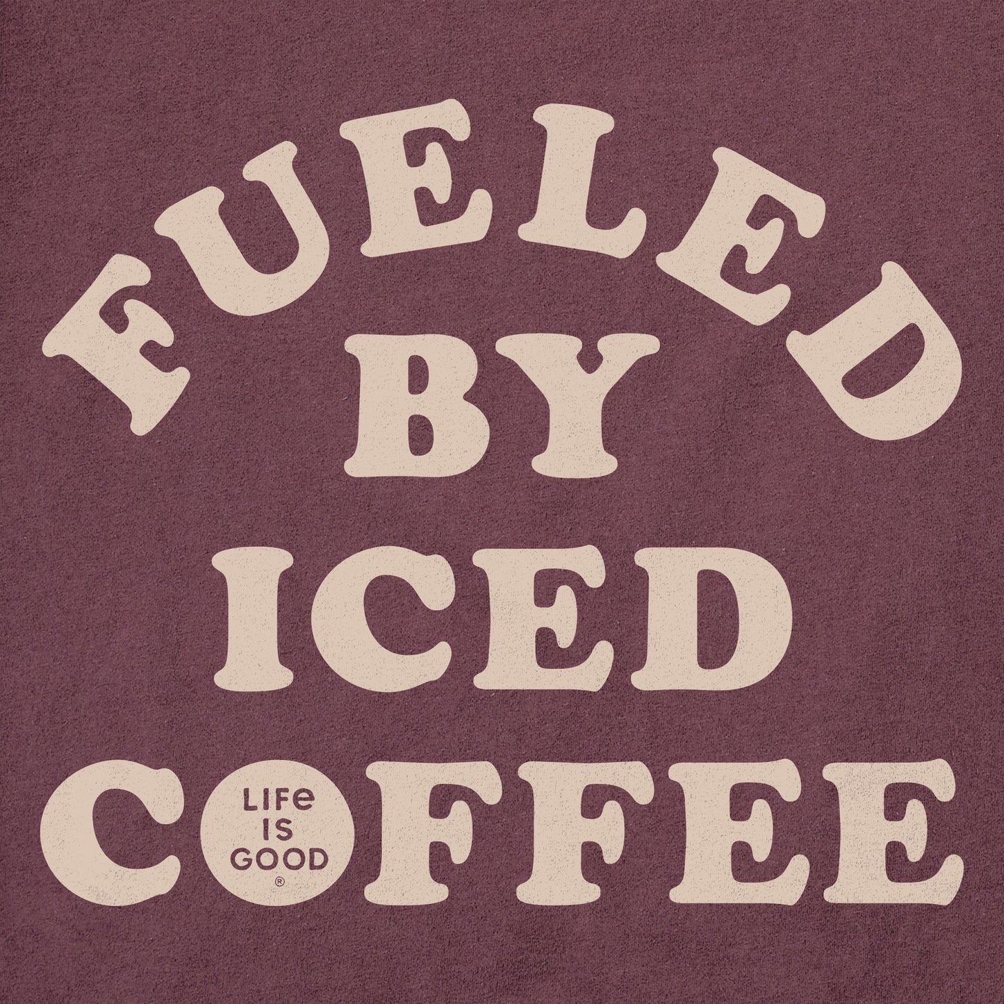 Women's Fueled by Iced Coffee Short Sleeve Crusher Tee