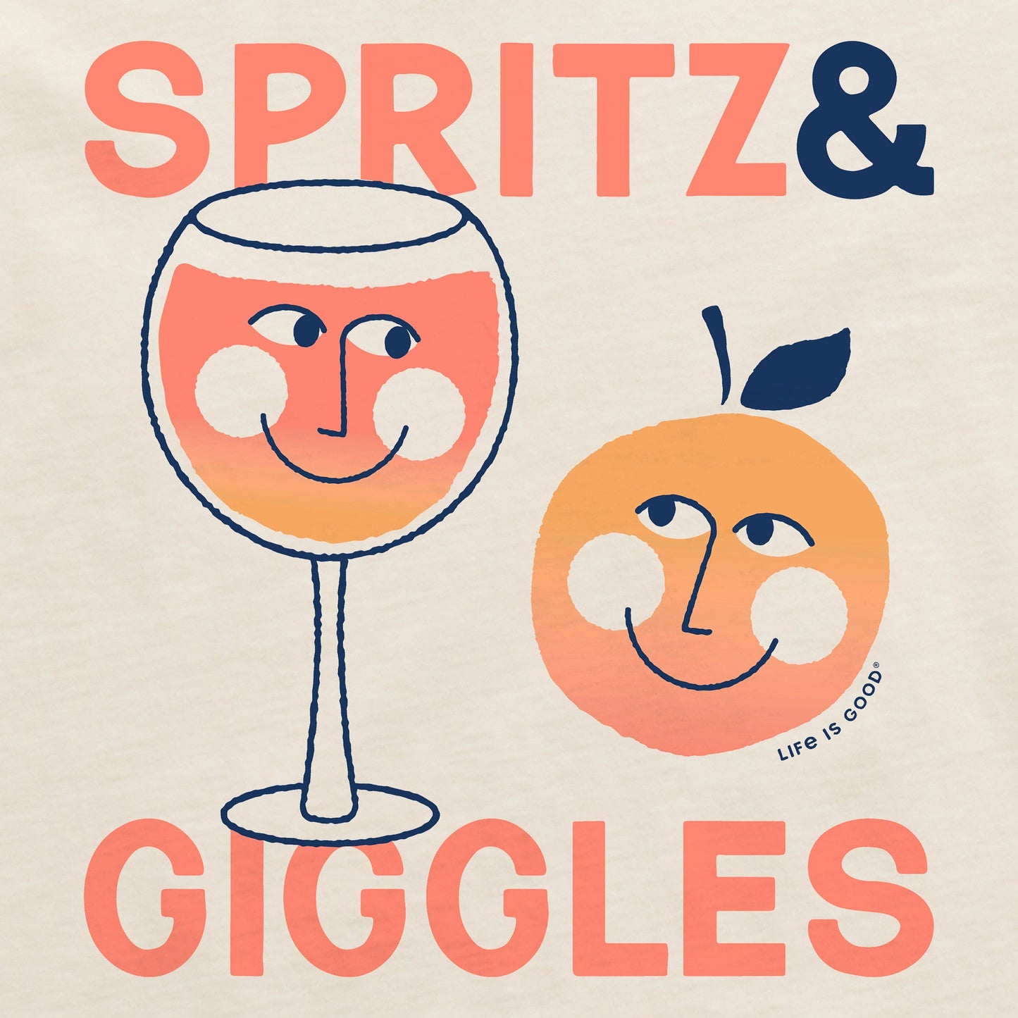 Women's Aperol Spritz and Giggles Short Sleeve Crusher Boxy Tee