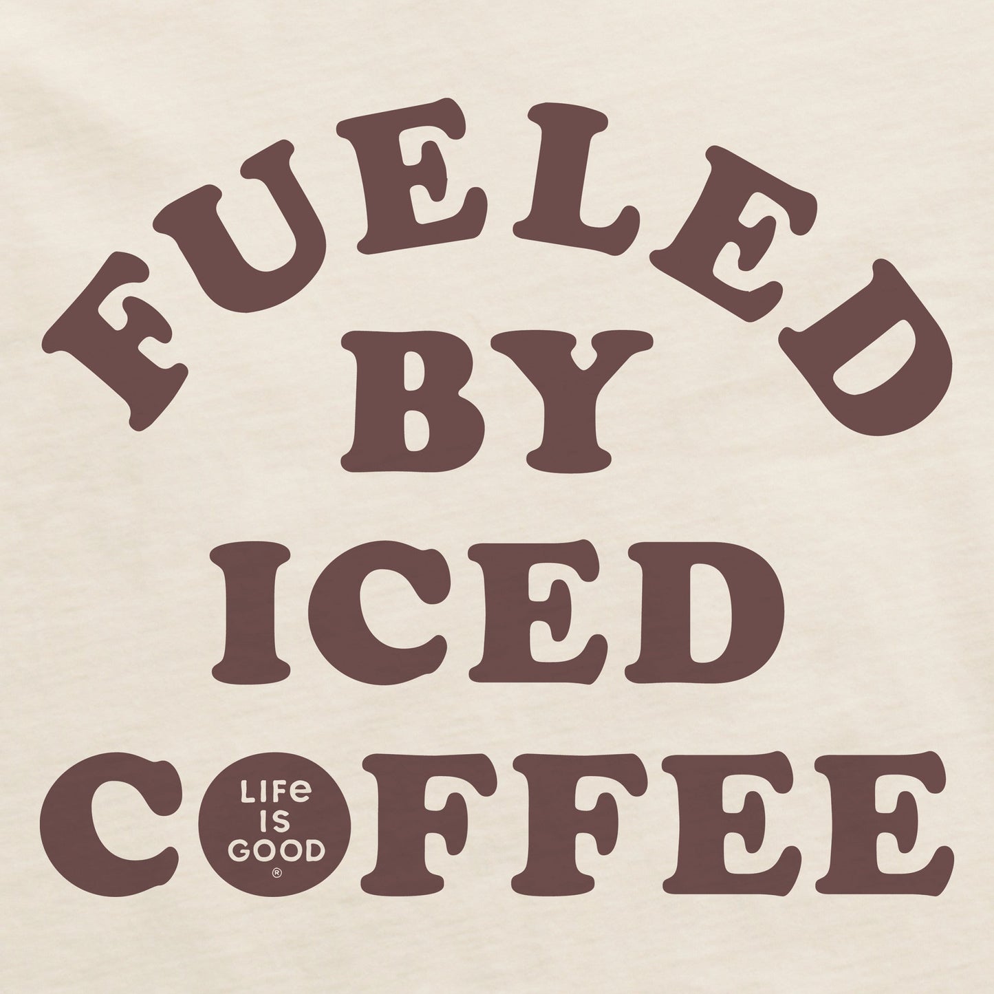 Women's Fueled by Iced Coffee Short Sleeve Crusher Boxy Tee