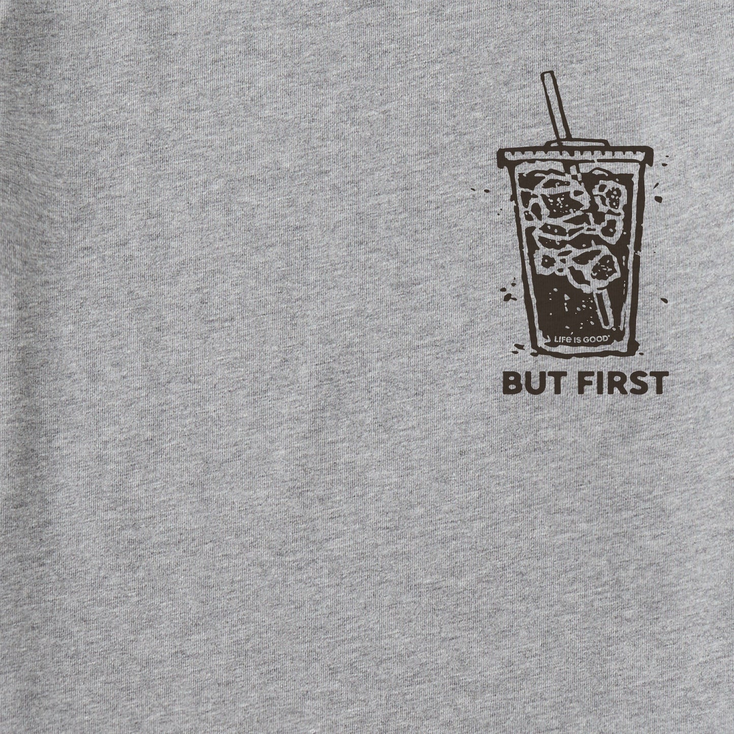 Men's But First Iced Coffee Short Sleeve Tee