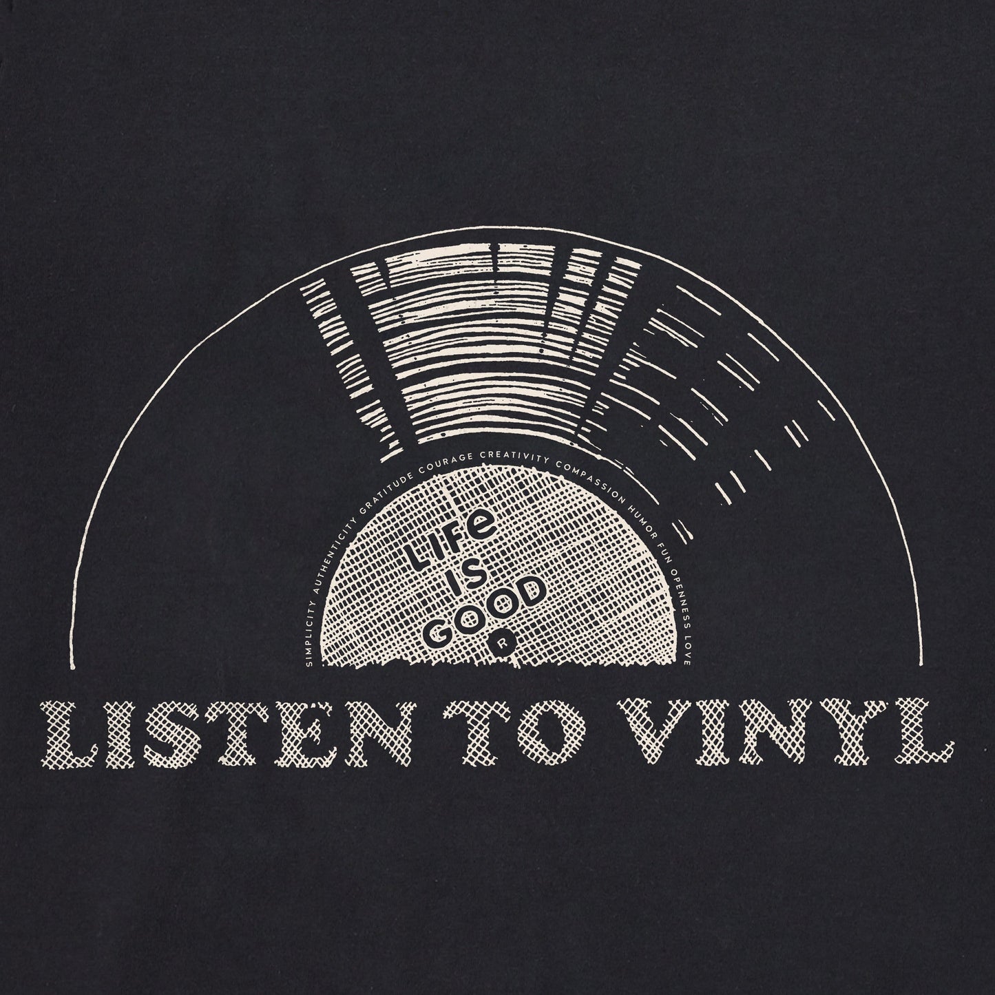 Men's Listen to Vinyl Short Sleeve Tee