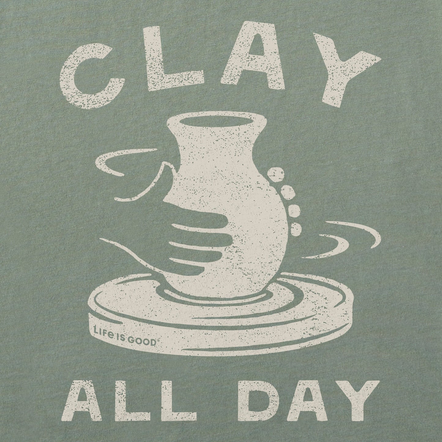 Women's Clay All Day Pottery Short Sleeve Crusher Boxy Tee