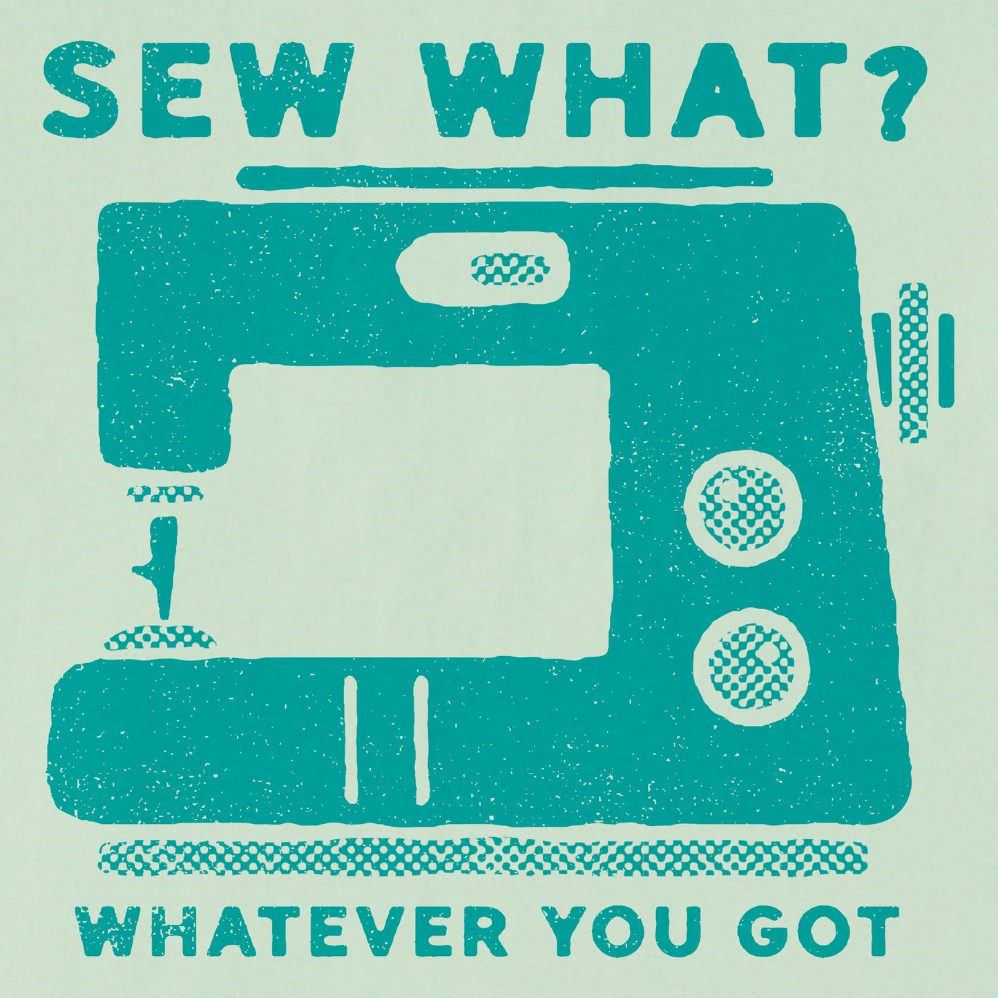 Women's Sew What Sewing Machine Short Sleeve Crusher Boxy Tee