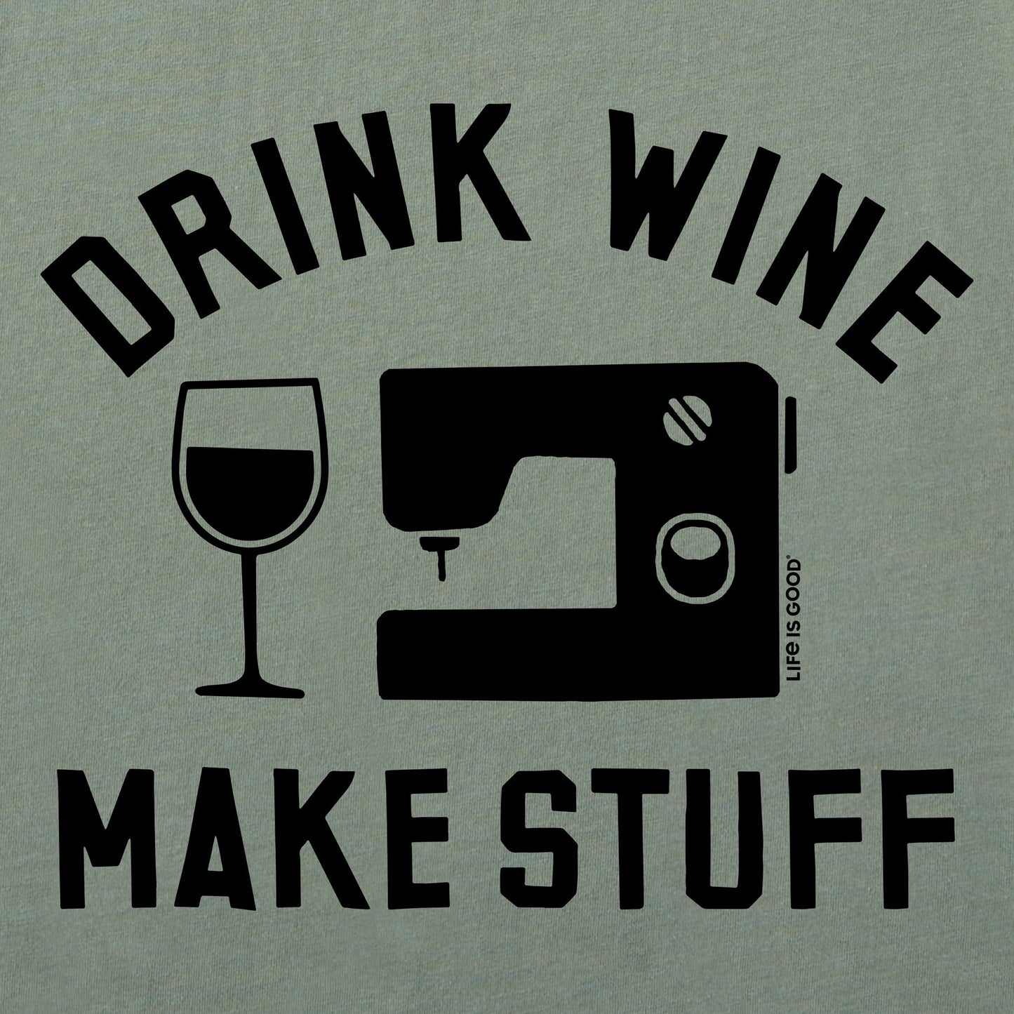 Women's Drink Wine Make Stuff Short Sleeve Crusher Boxy Tee