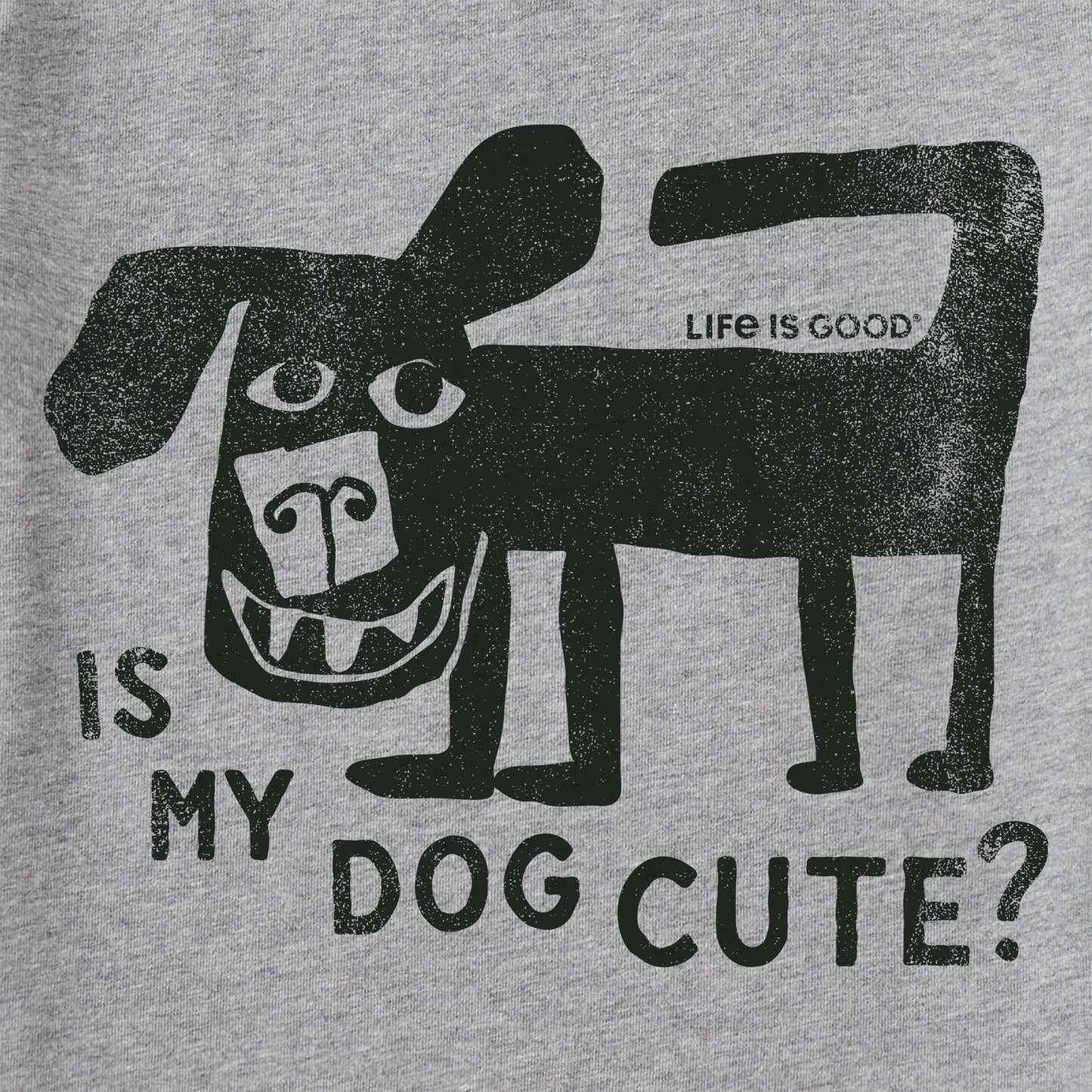 Kids Is My Dog Cute? Short Sleeve Crusher Tee