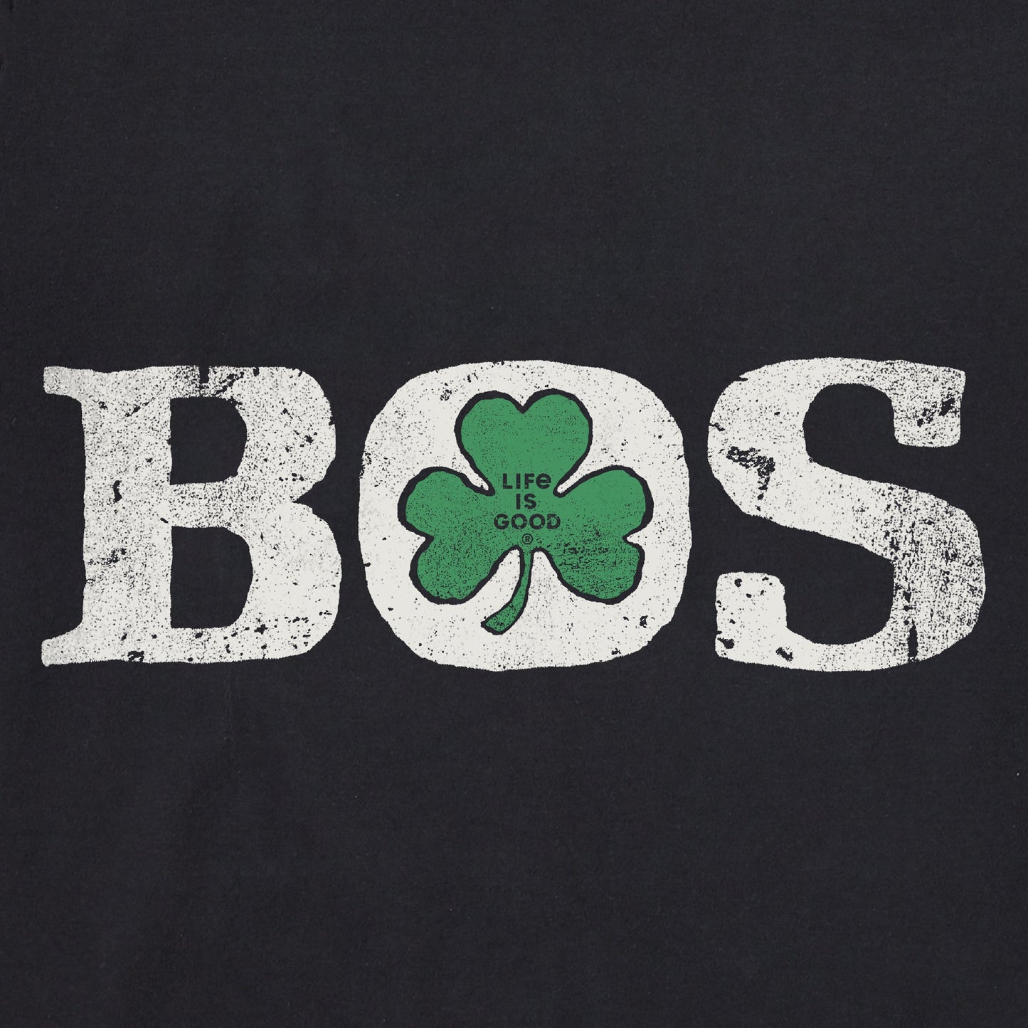 Women's Boston Shamrock Long Sleeve Crusher Boxy Tee