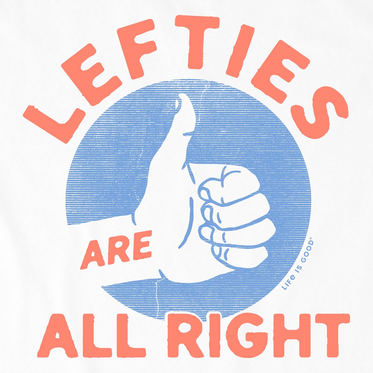 Kids Lefties are All Right Short Sleeve Crusher Tee