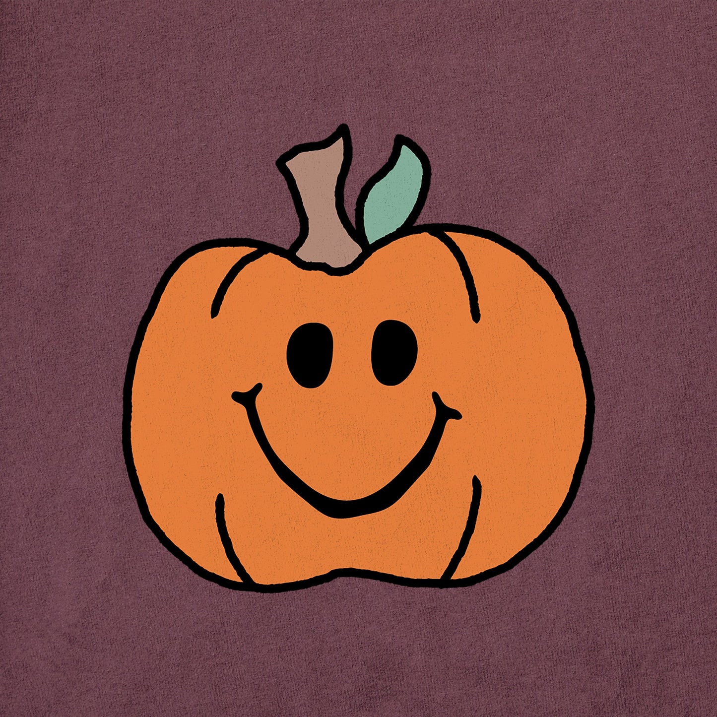 Women's Smiley Pumpkin Short Sleeve Crusher Tee