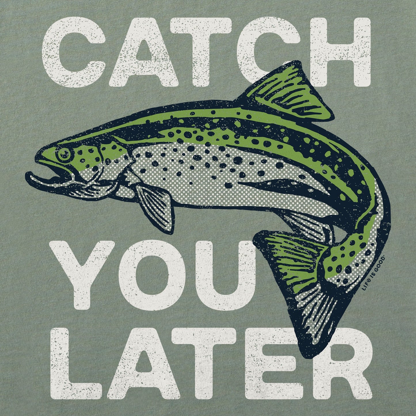 Men's Catch You Later Trout Simply True Fleece Crew