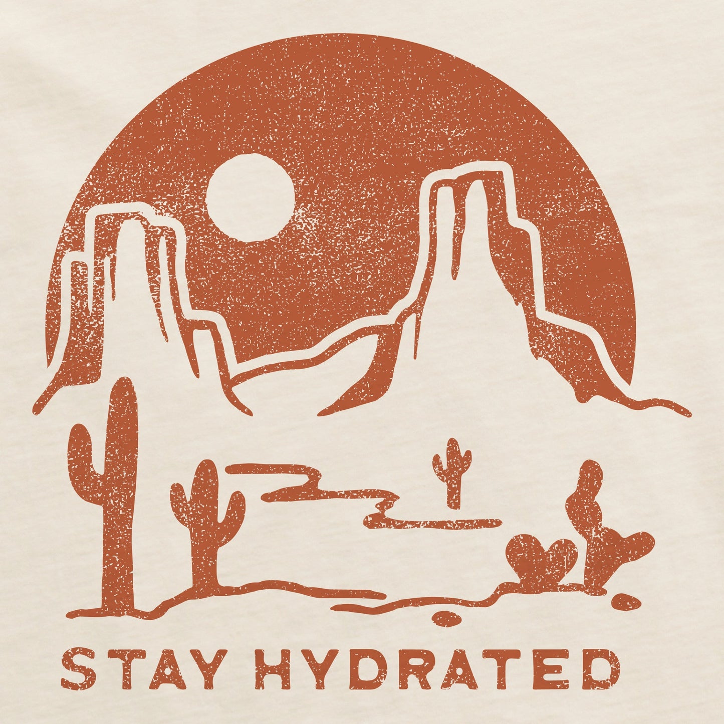 Women's Stay Hydrated in the Desert Short Sleeve Crusher Tee