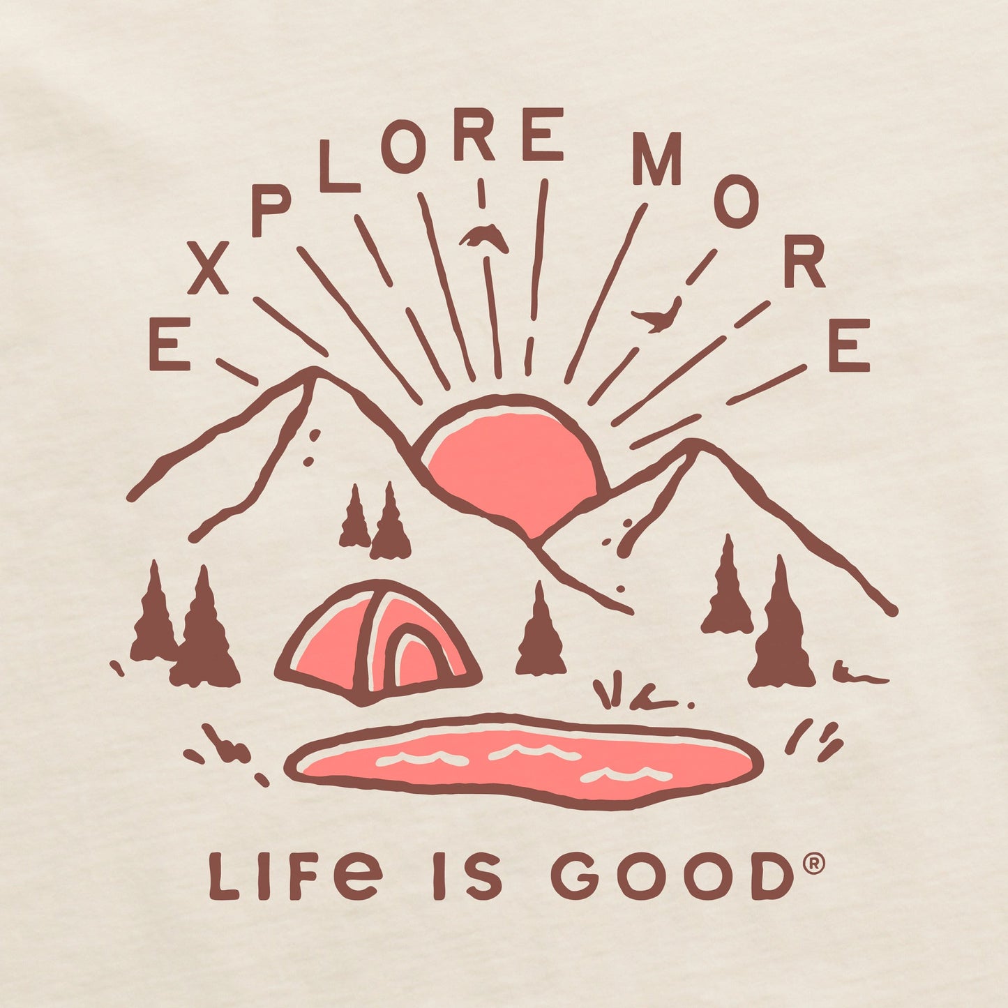 Women's Explore More Sunset Long Sleeve Crusher Boxy Tee