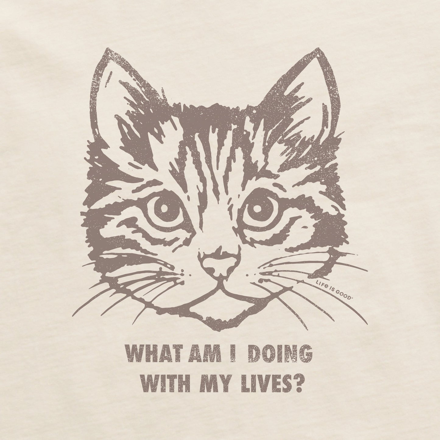 Women's Cat Lives Long Sleeve Crusher Boxy Tee