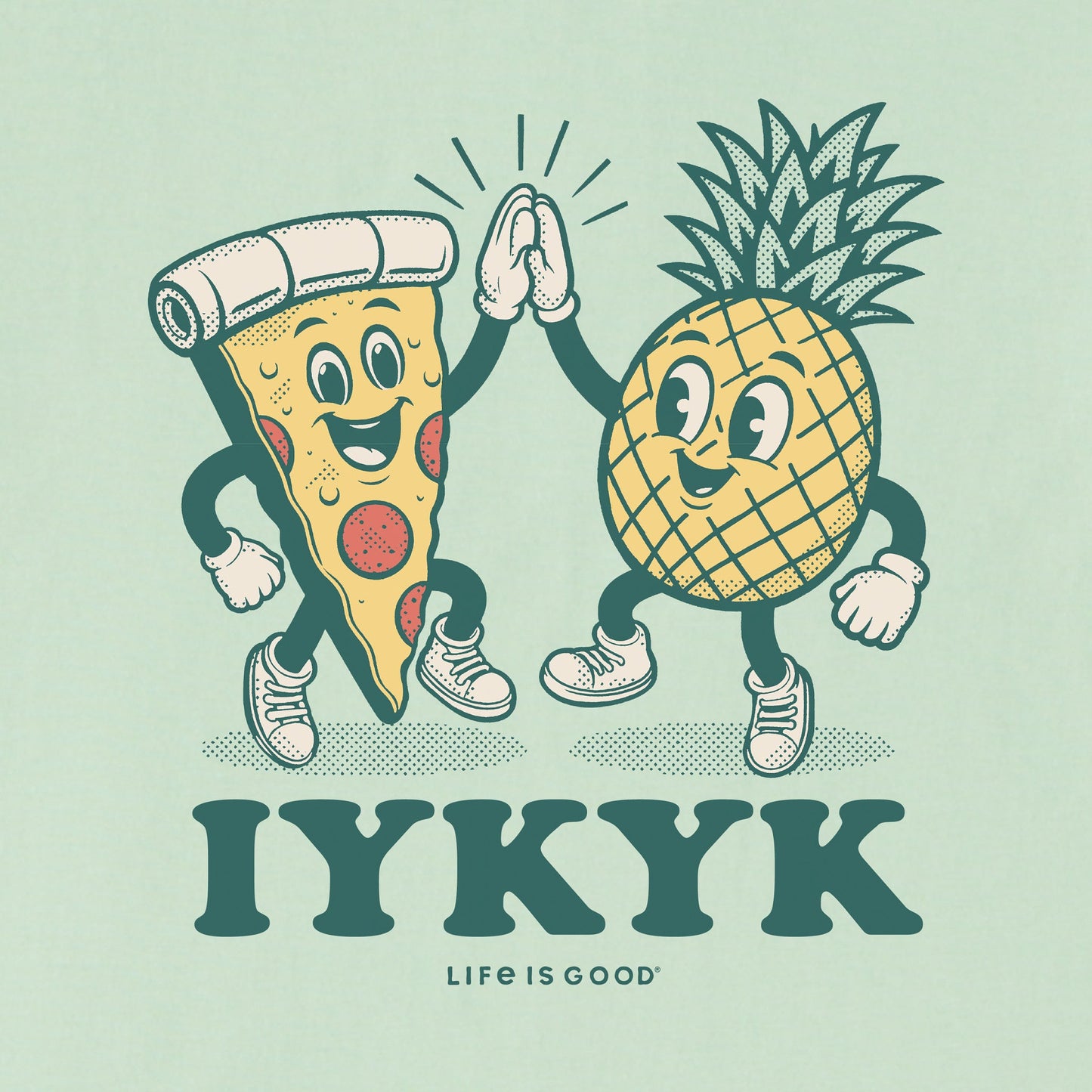 Kids IYKYK Hawaiian Pizza Short Sleeve Crusher Tee