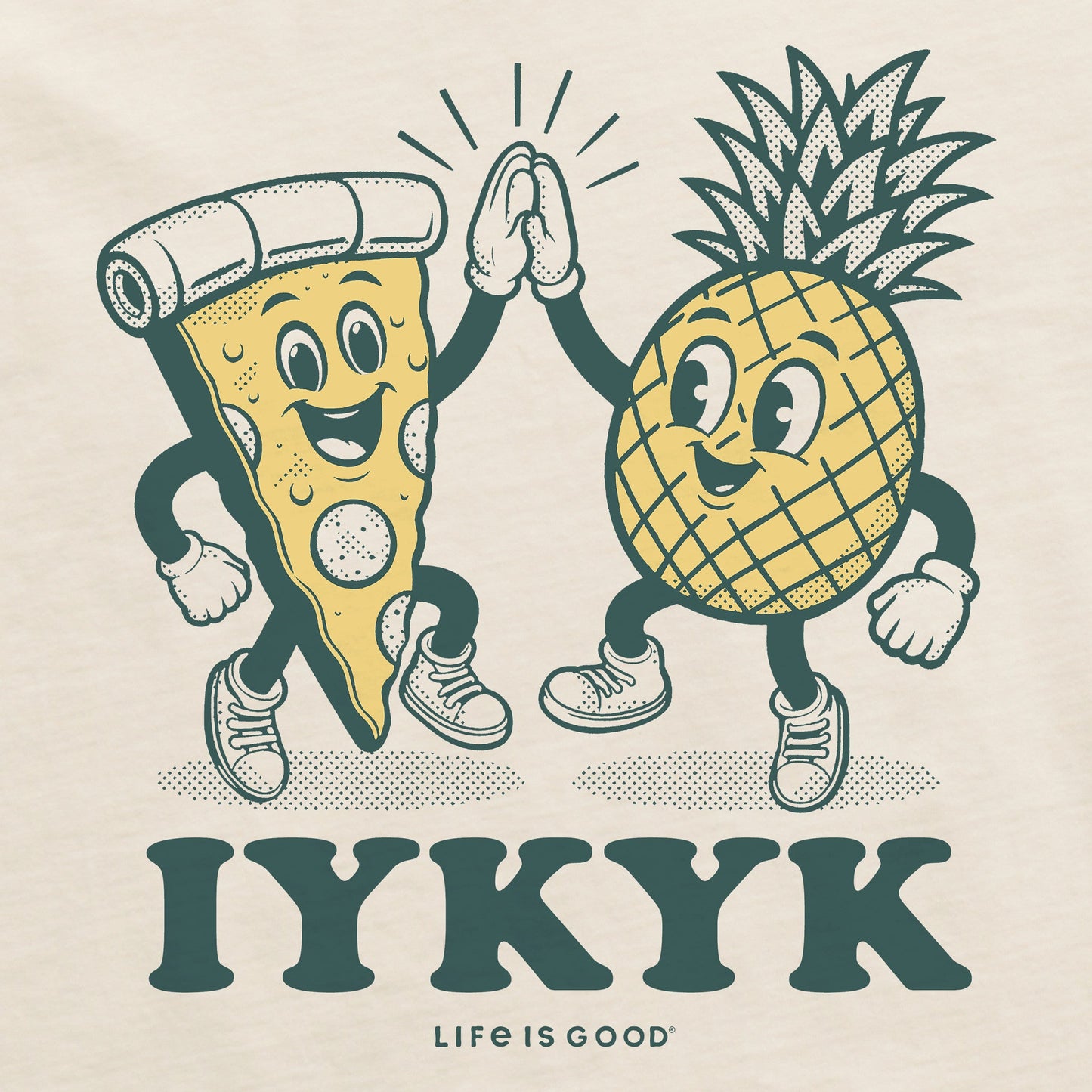 Men's IYKYK Hawaiian Pizza Short Sleeve Crusher Tee