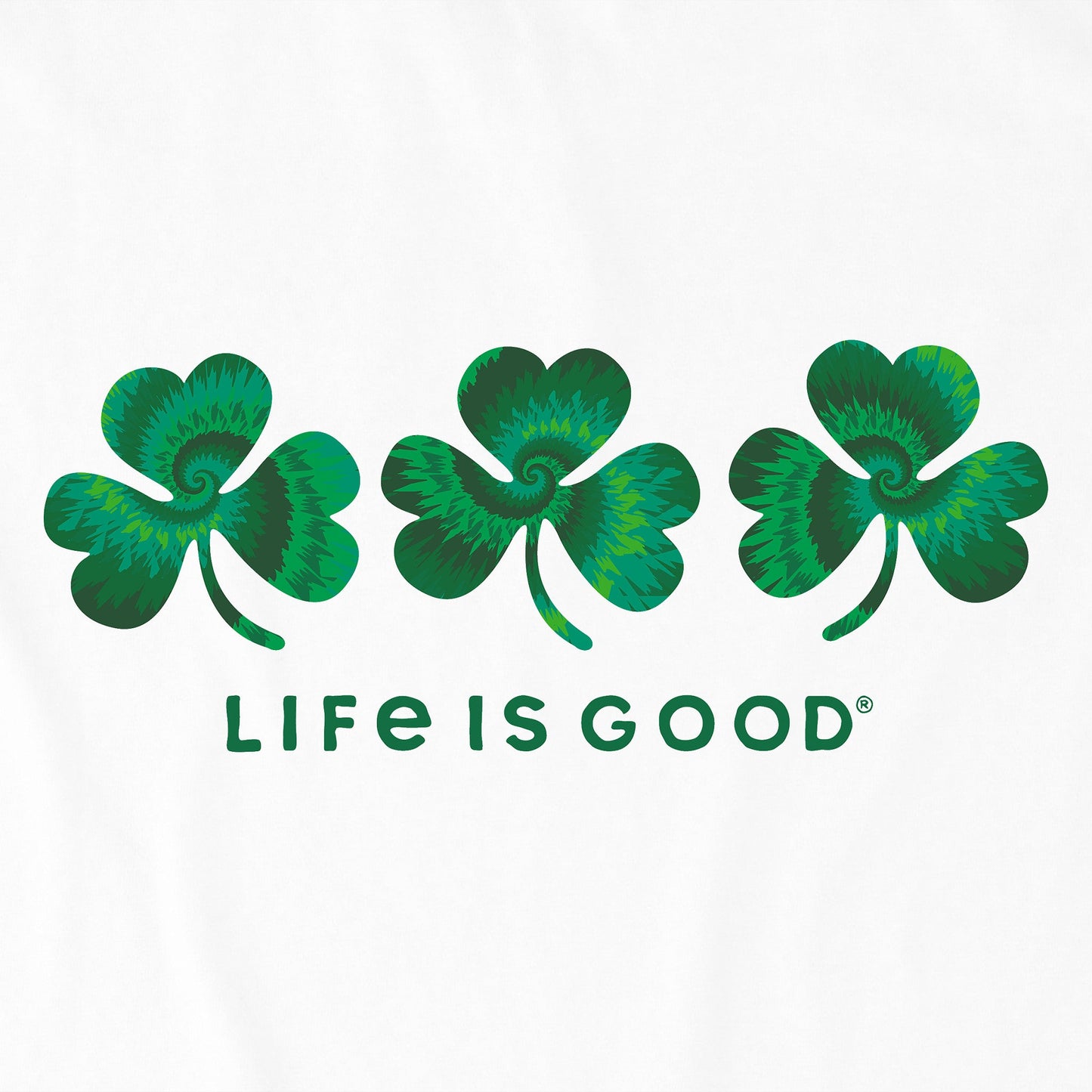 Women's 3 Tie Dye Clovers Short Sleeve Crusher Boxy Tee