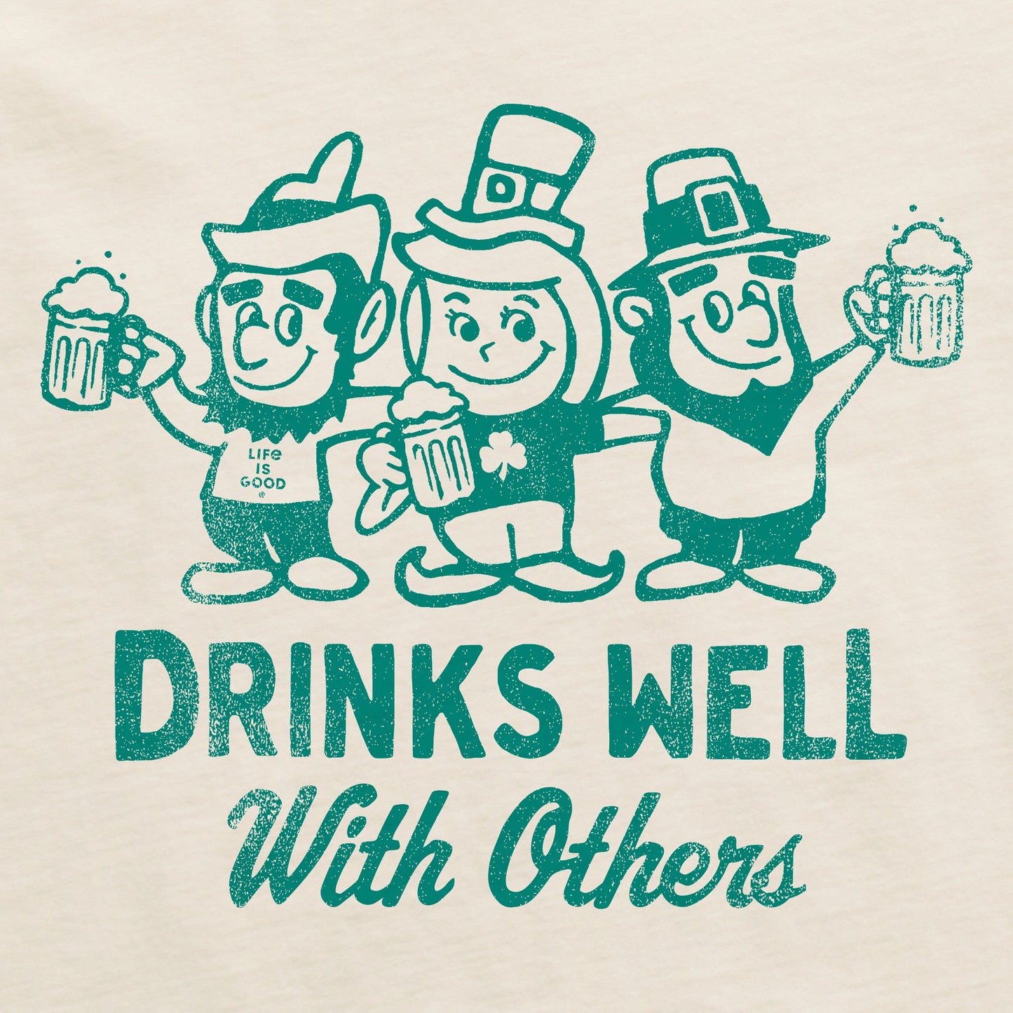 Women's Drinks Well Leprechauns Short Sleeve Crusher Boxy Tee