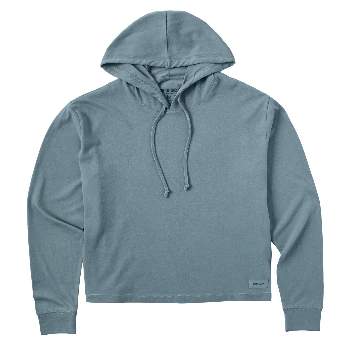 Women's Solid Crusher Boxy Hoodie