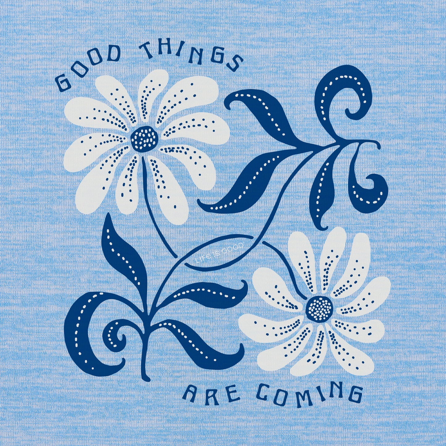 Women's Good Things are Coming Daisies Long Sleeve Sun Crusher Tee