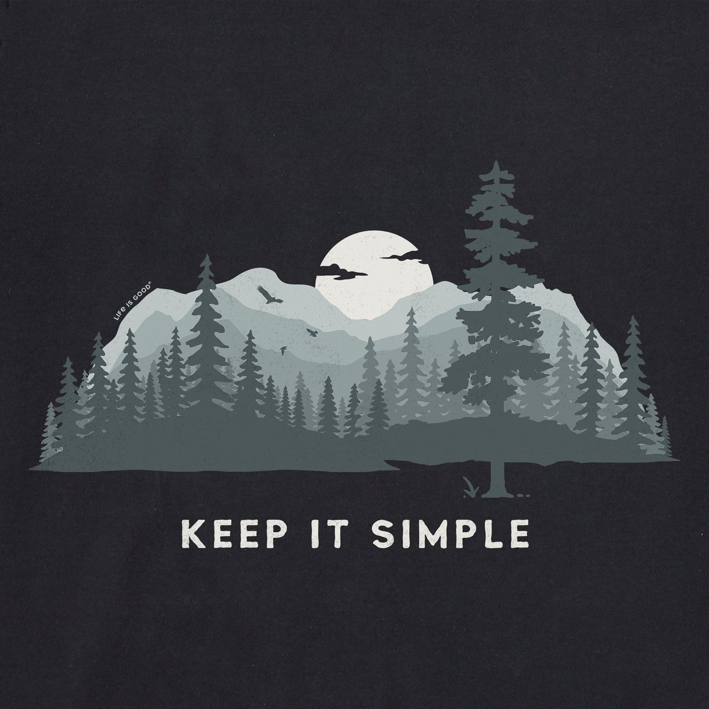 Men's Keep it Simple Evergreen Silo Simply True Fleece Crew