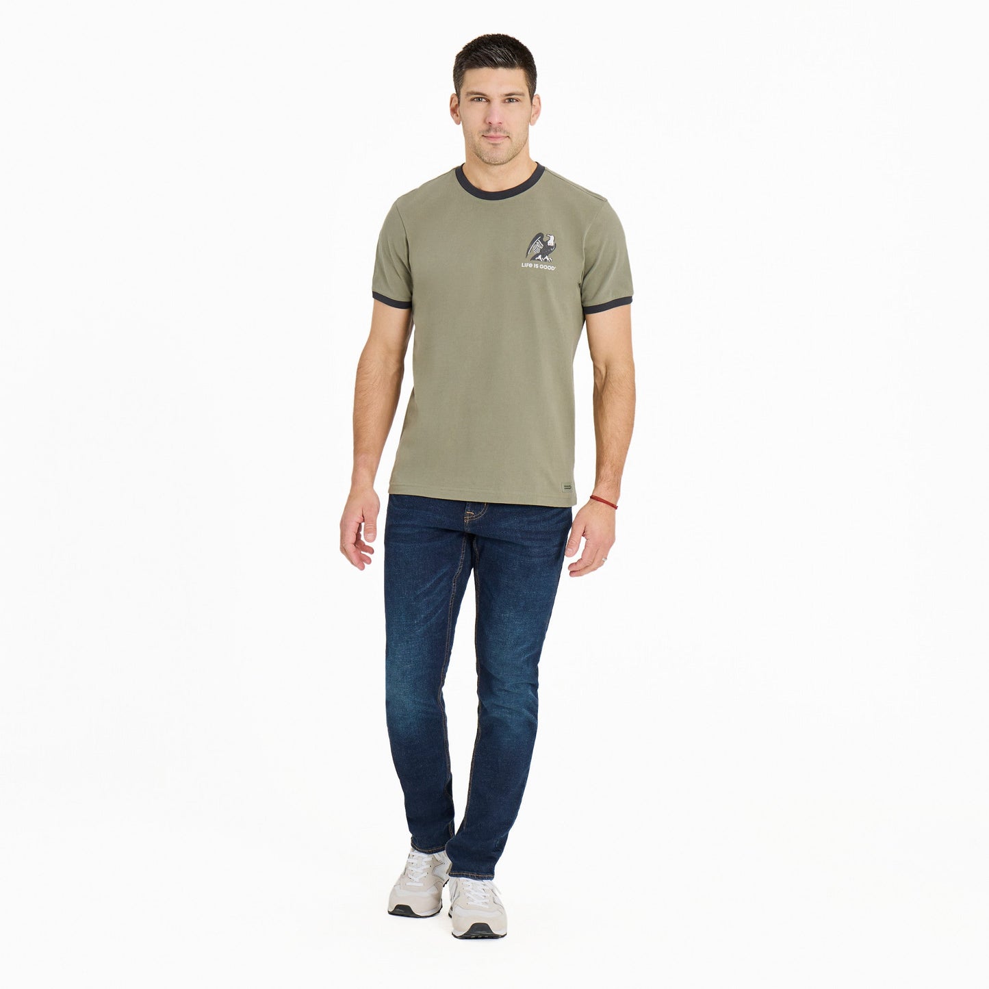 Men's Living the Dream Eagle Classic Crusher Ringer Tee