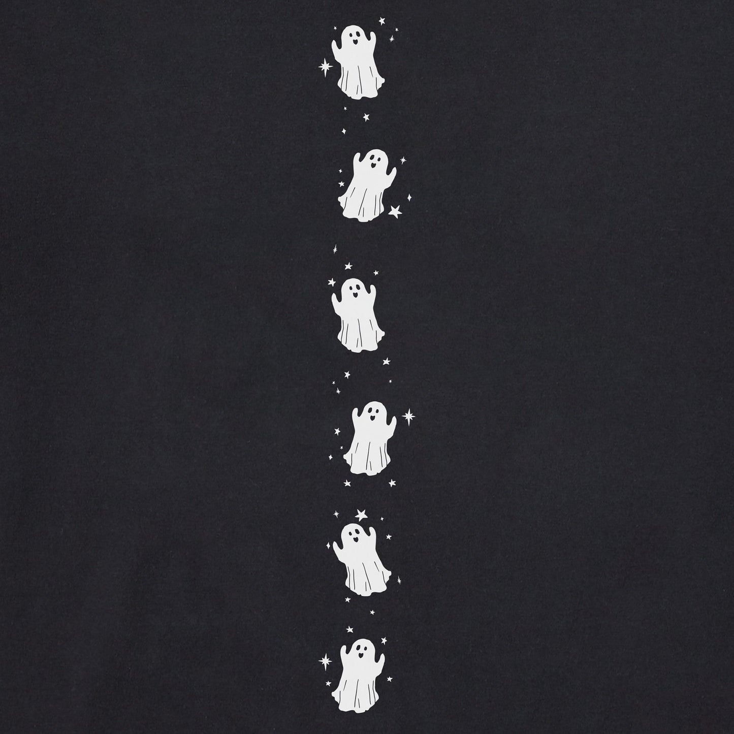 Women's Sparkly Ghosts Long Sleeve Crusher Tee