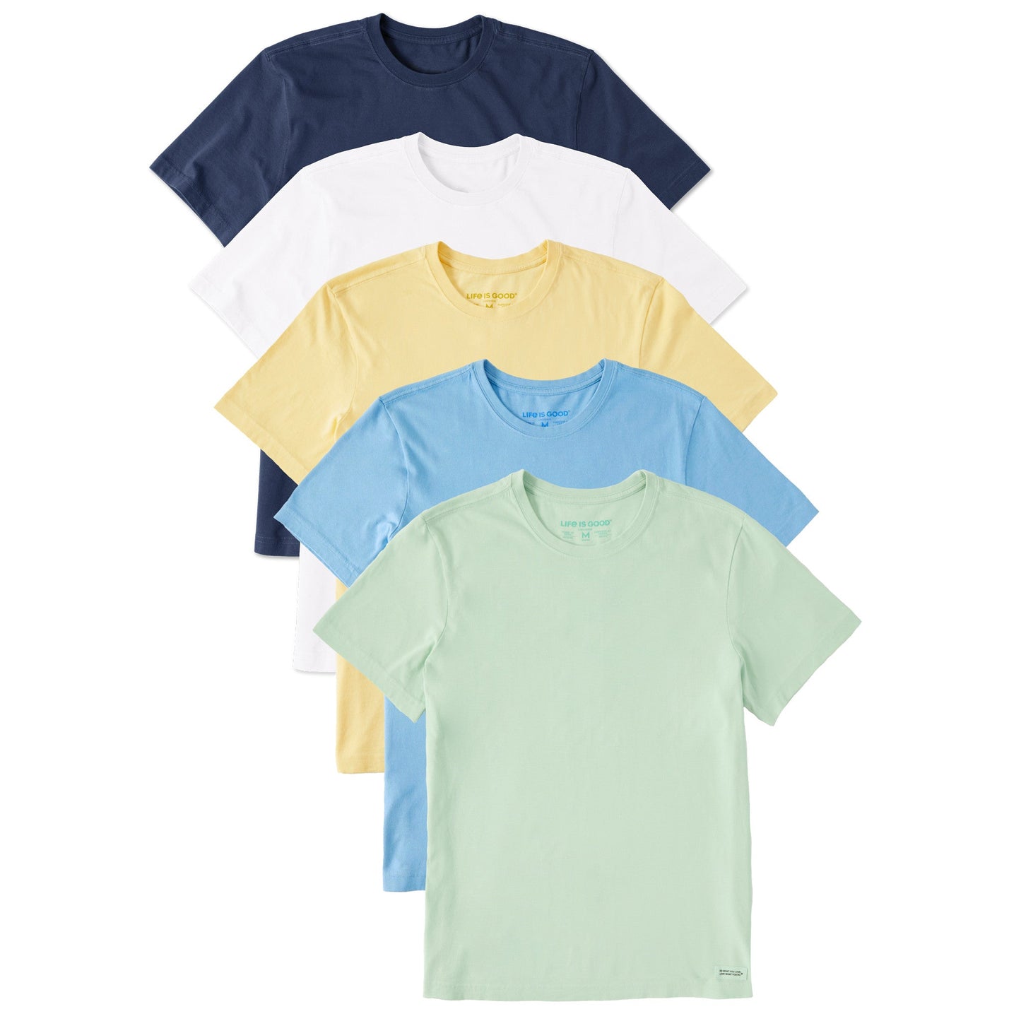 Men's Solid 5-Pack Crusher-LITE Tee - Multi