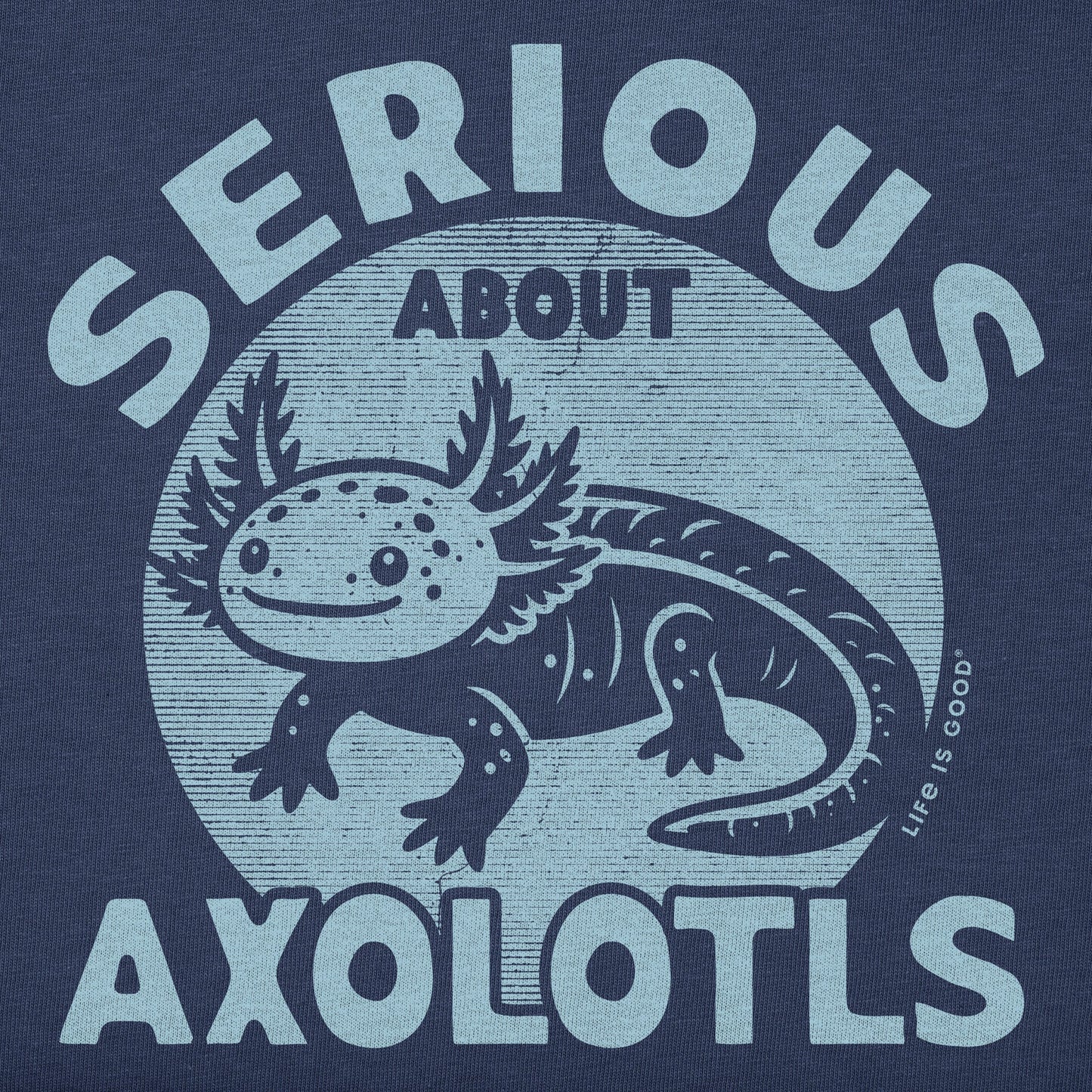 Kids Serious About Axolotls Short Sleeve Crusher Tee