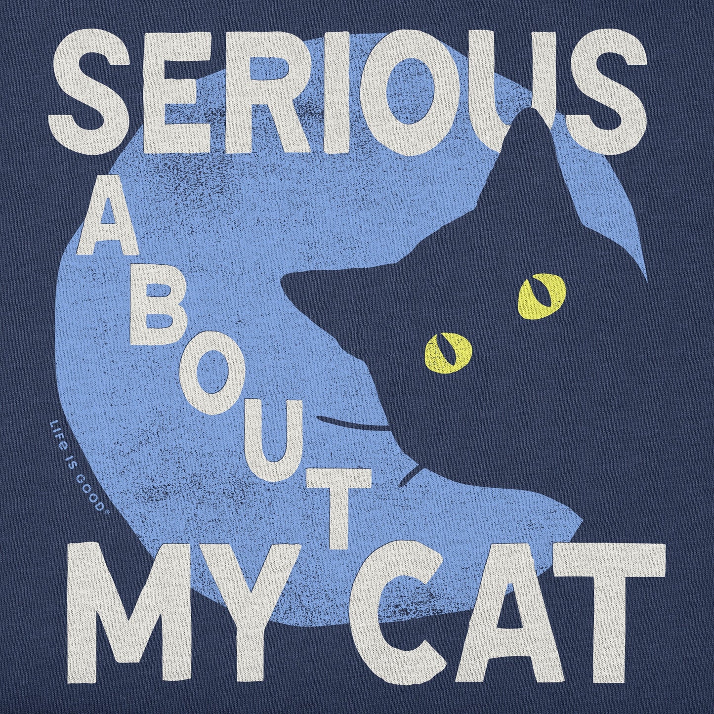 Kids Serious About My Cat Short Sleeve Crusher Tee