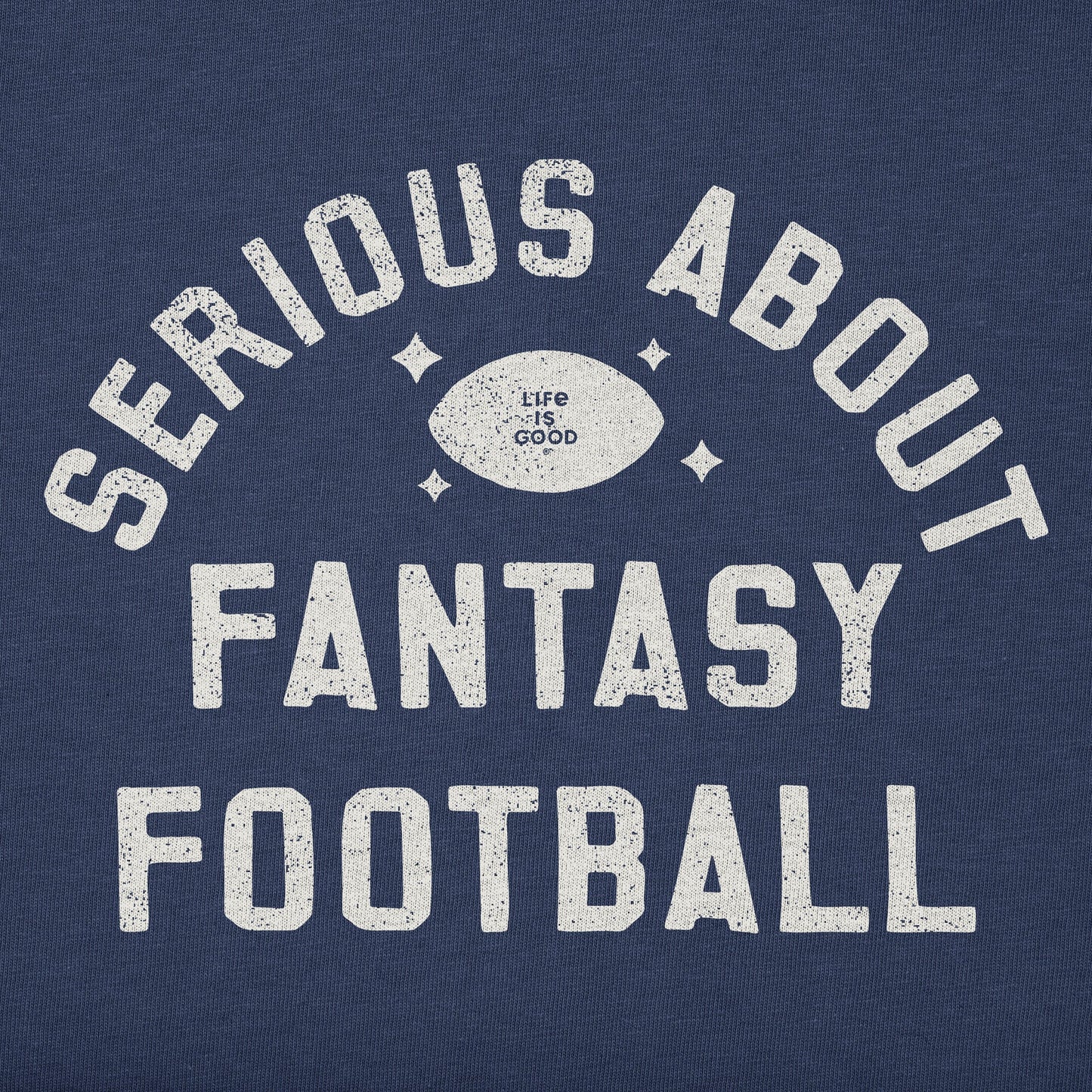 Men's Serious About Fantasy Football Long Sleeve Crusher Tee