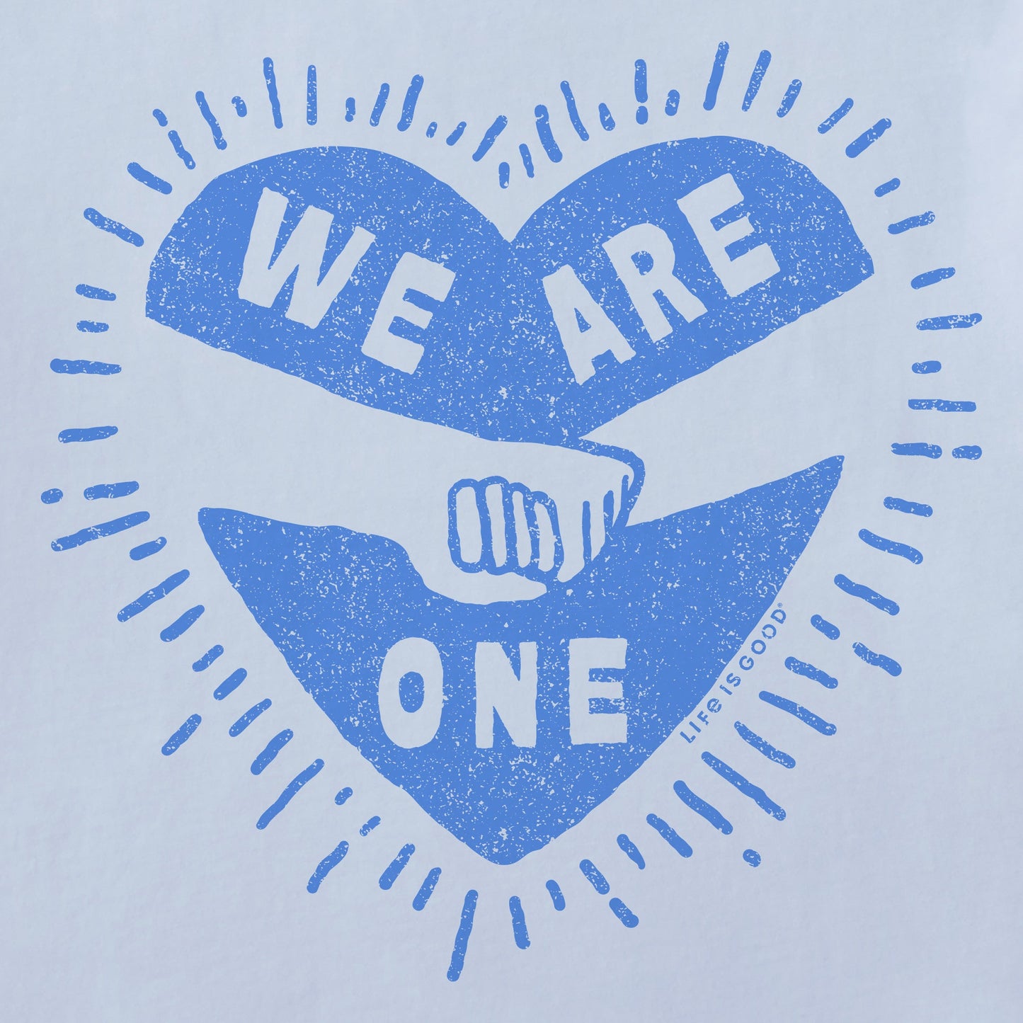 Women's We Are One Holding Hands Short Sleeve Crusher Tee