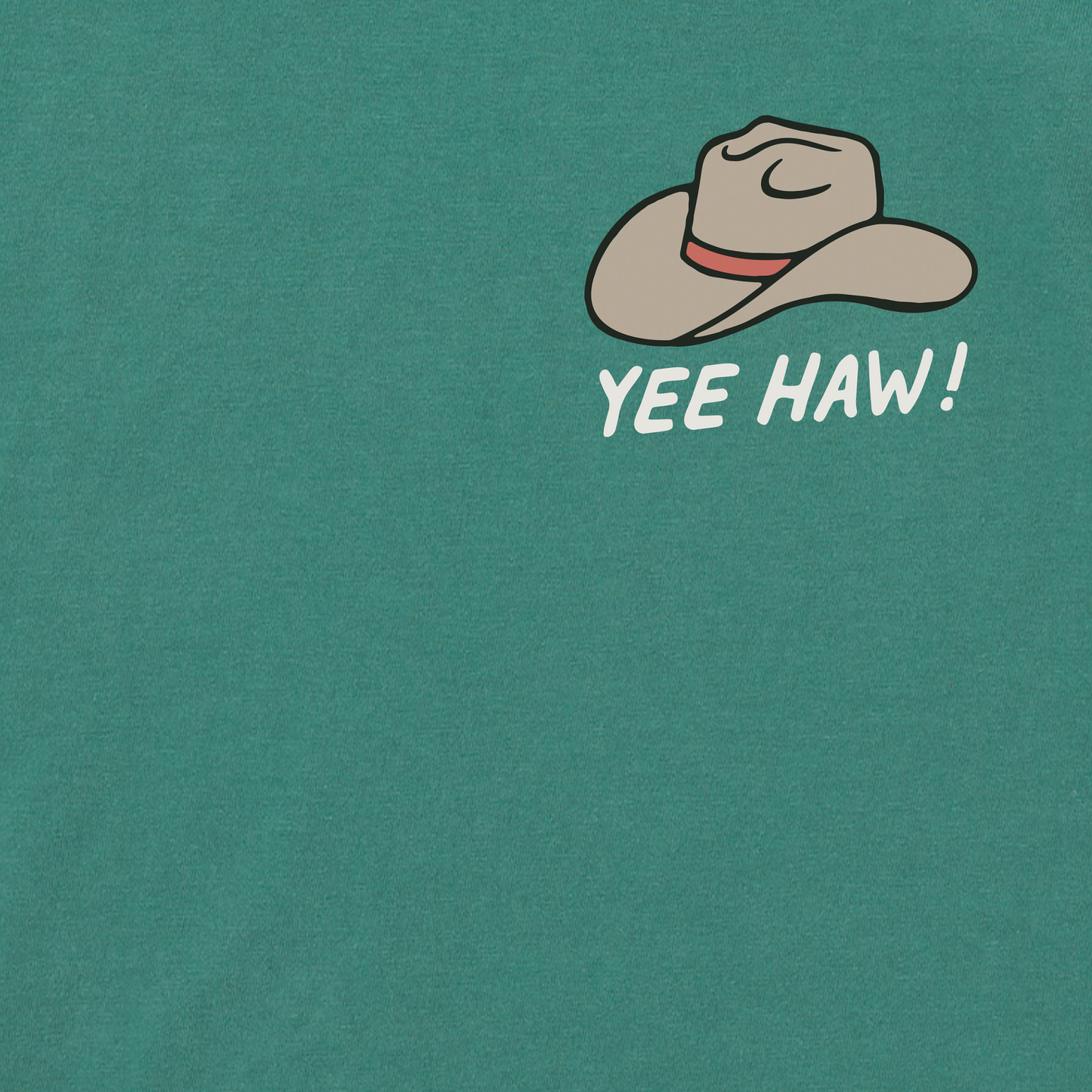 Men's Yeehaw Cowboy Hat Mini Short Sleeve Crusher Tee