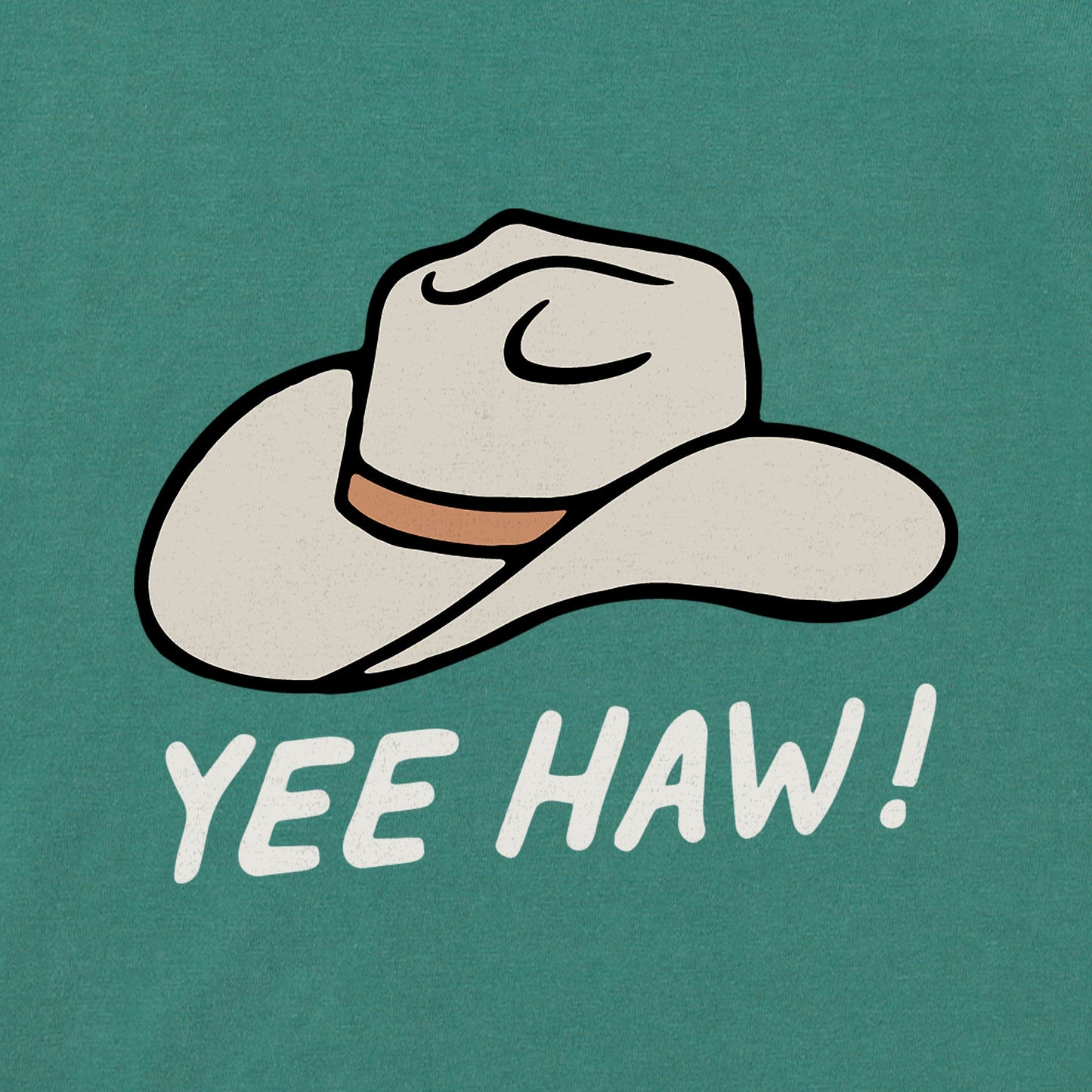 Kids Yeehaw Cowboy Hat Mini Short Sleeve Crusher Tee