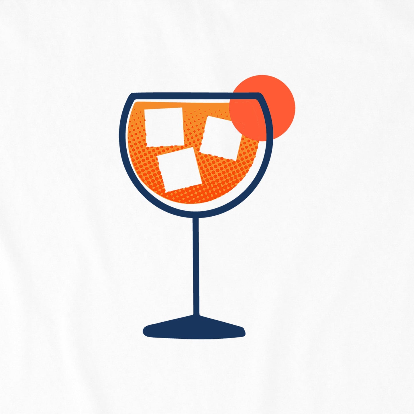 Women's Aperol Spritz Mini Short Sleeve Crusher Vee