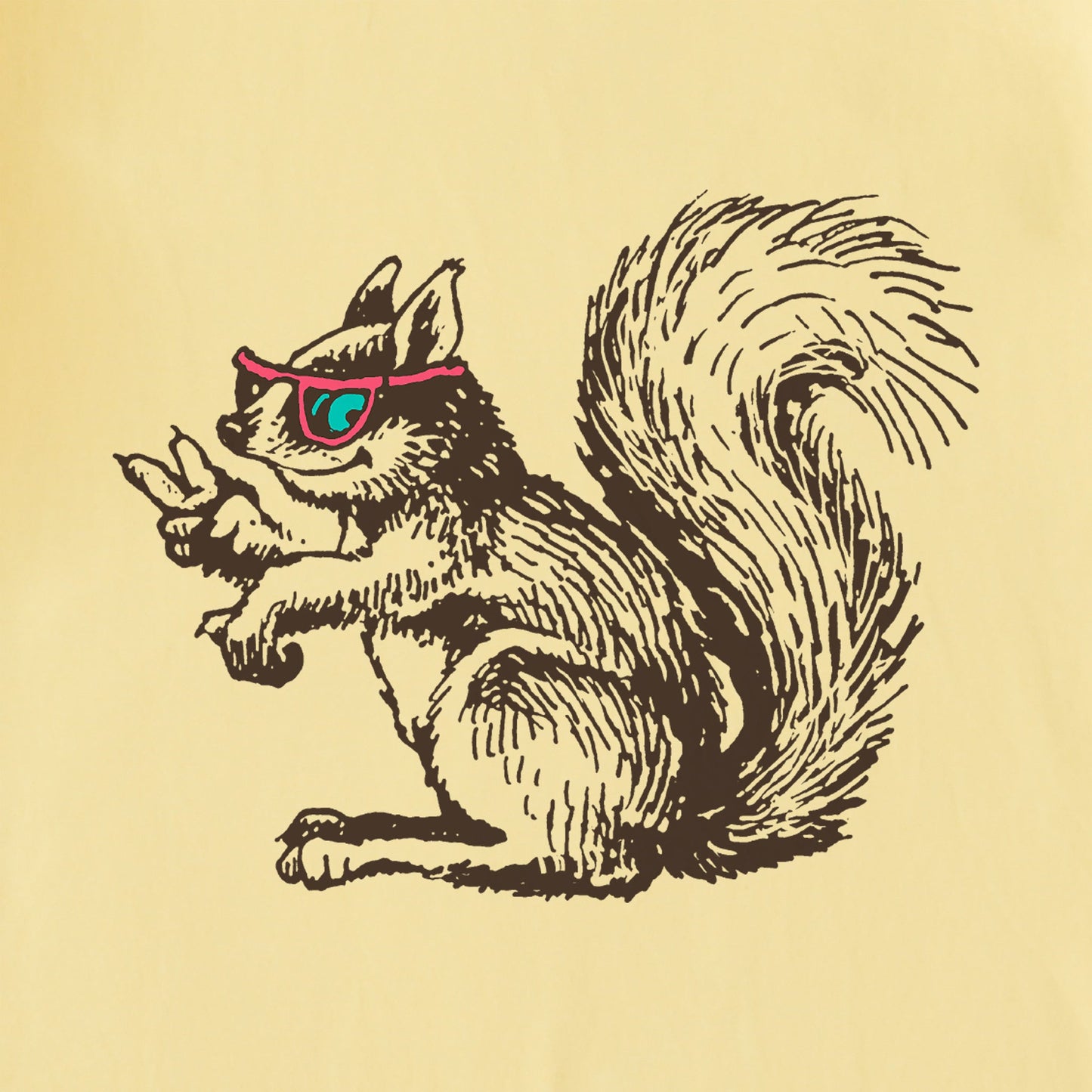 Women's Squirrel Mini Short Sleeve Crusher Tee