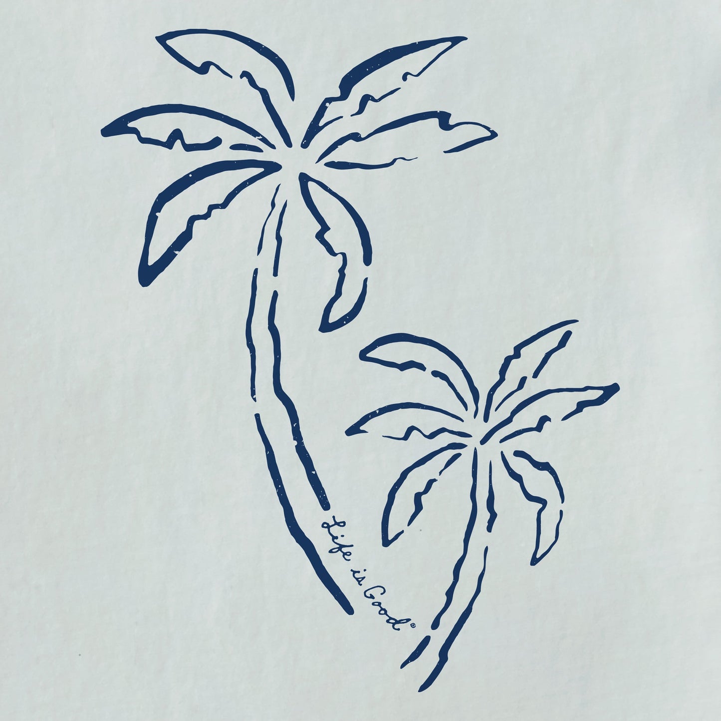 Men's Two Simple Palms Short Sleeve Tee