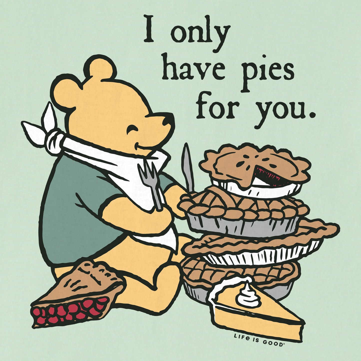 Kids I Only Have Pies For Your Winnie Short Sleeve Crusher Tee