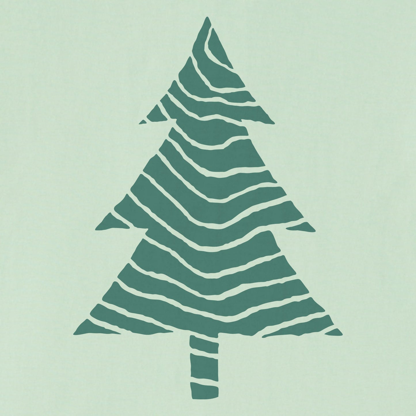 Women's Bert's Wavy Evergreen Short Sleeve Crusher Boxy Tee