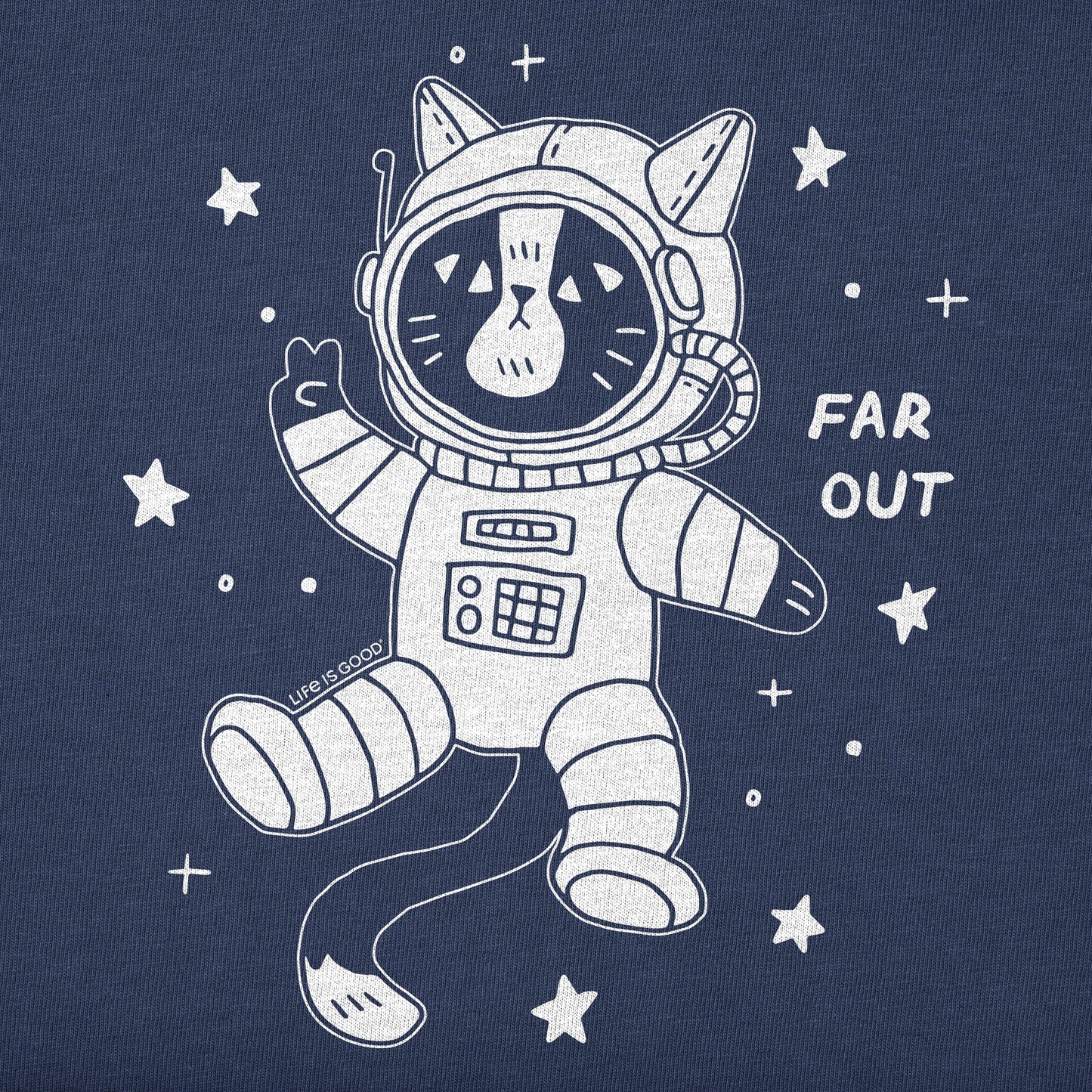 Kids Far Out Catsronaut Short Sleeve Crusher Tee