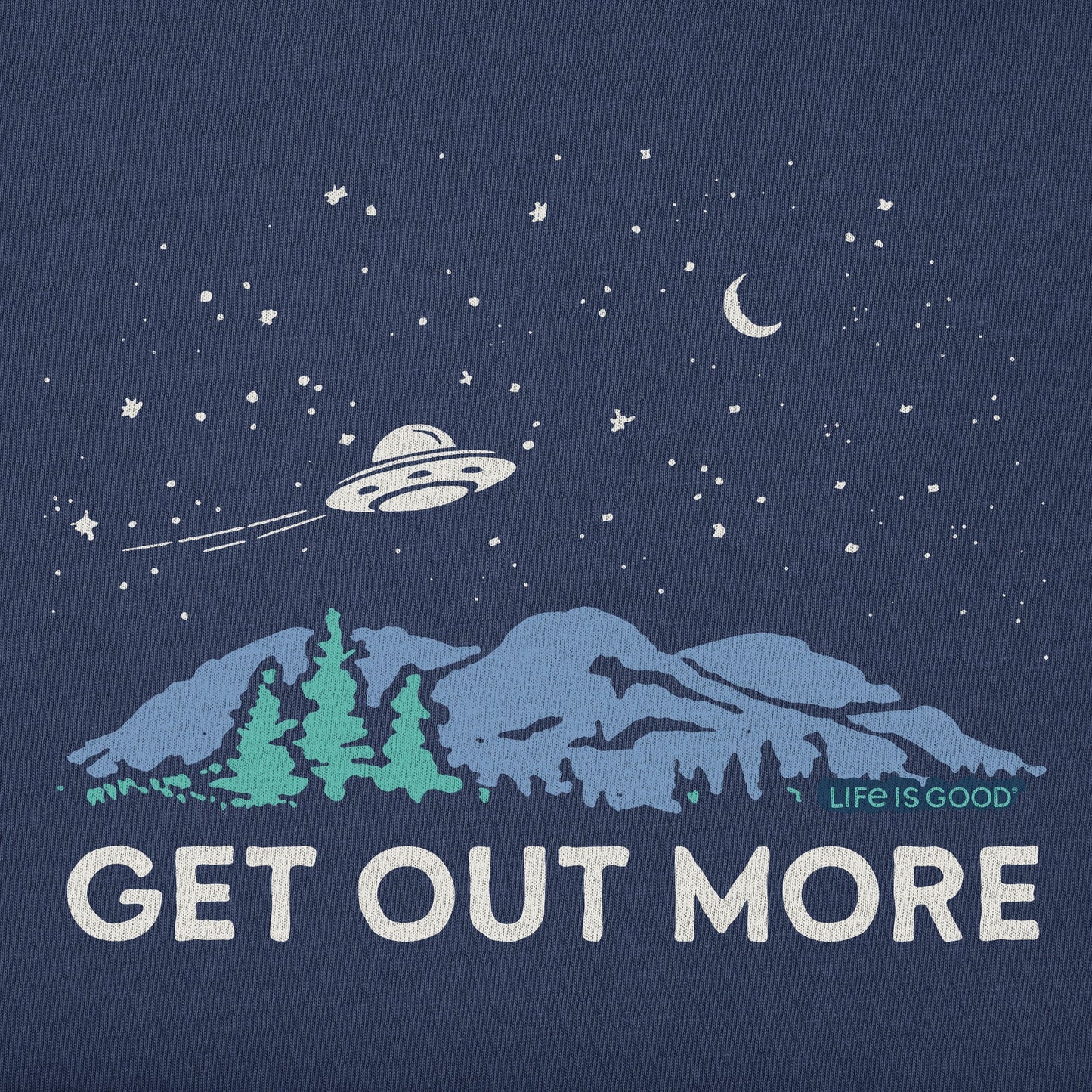 Kids Get Out More UFO Short Sleeve Crusher Tee