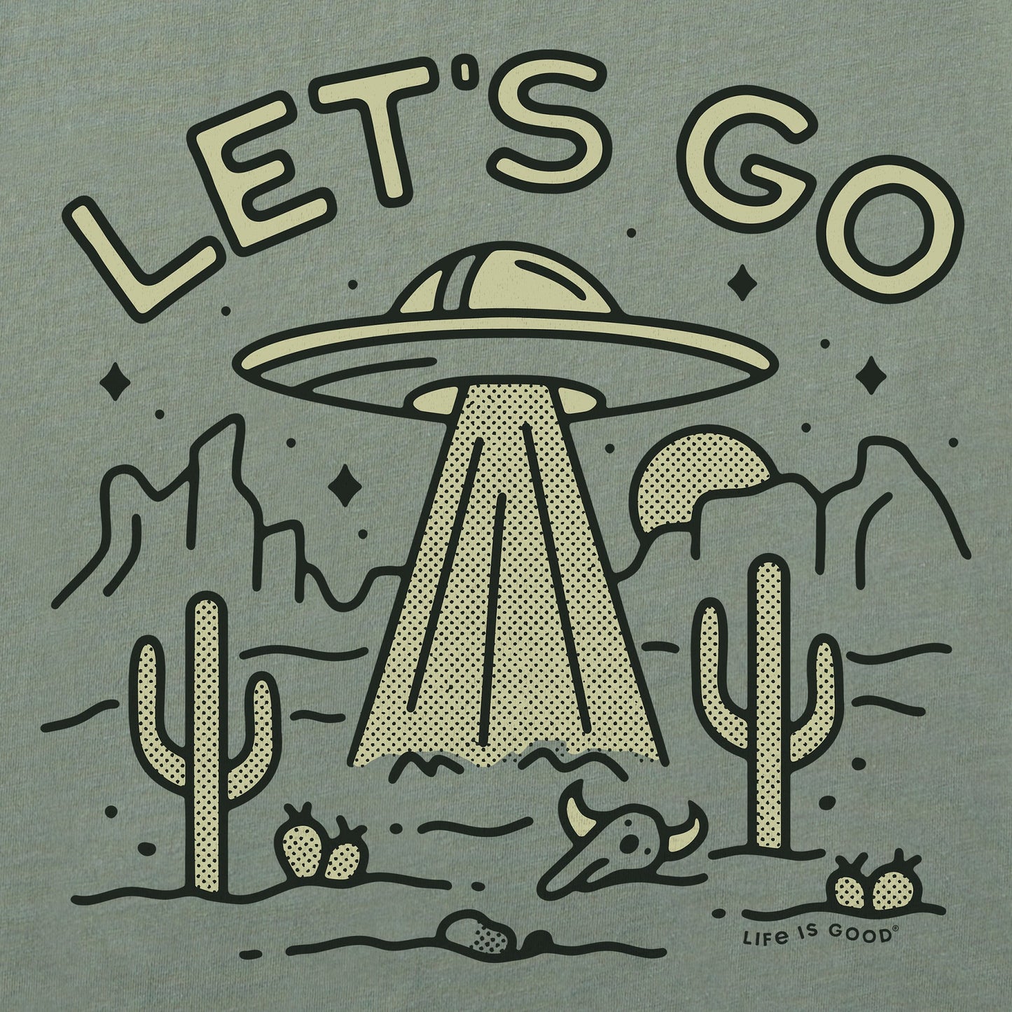 Men's Let's Go UFO Short Sleeve Crusher Tee