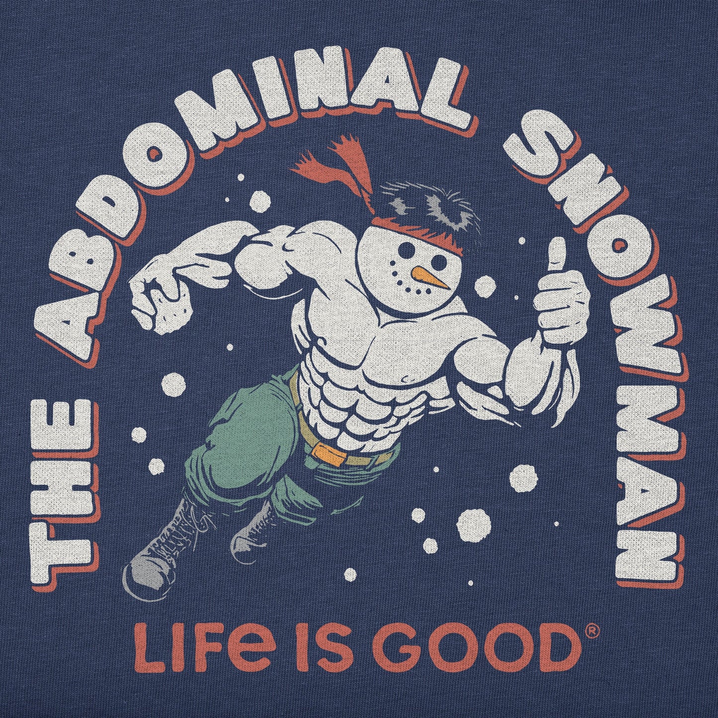Kids Abdominal Snowman Action Hero Long Sleeve Crusher Tee