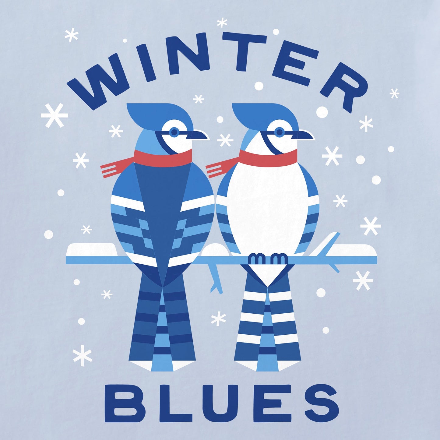 Women's Winter Blues Long Sleeve Crusher Tee