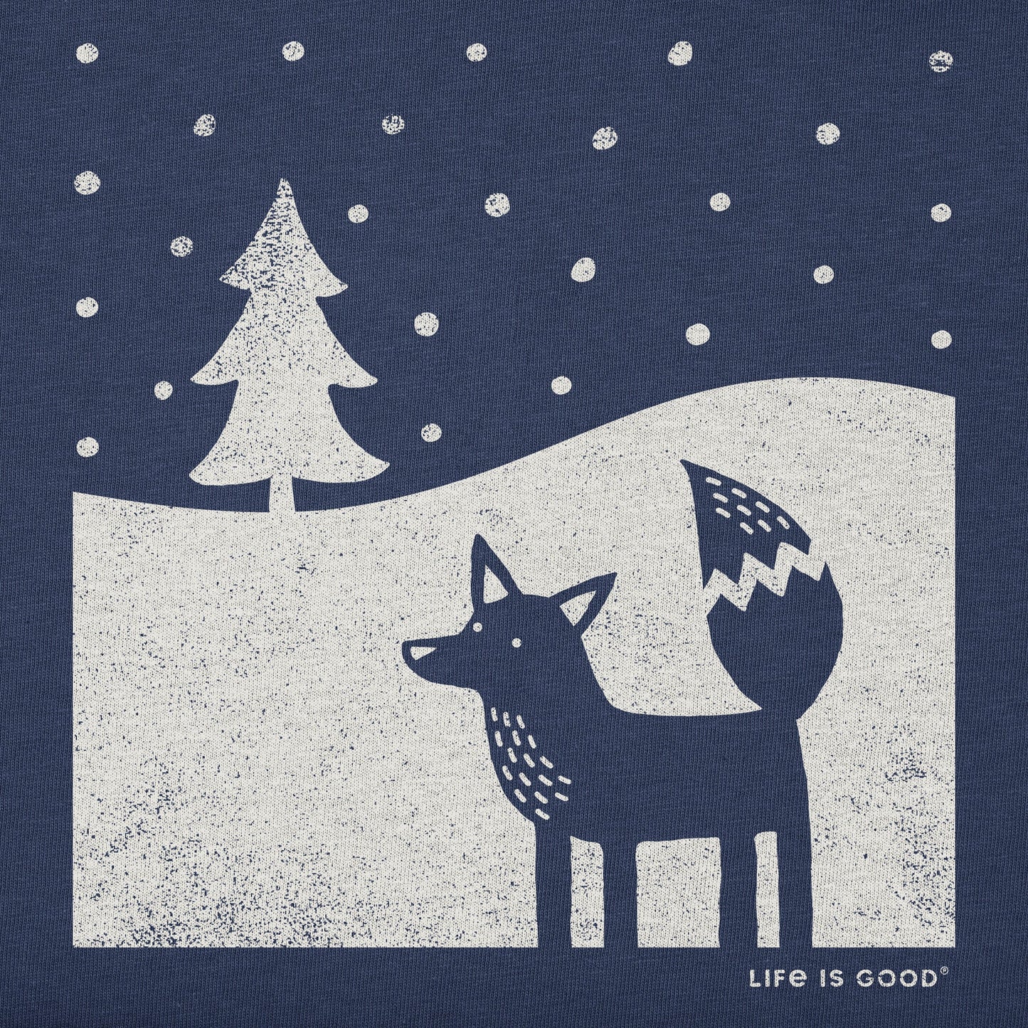 Women's Fox in Winter Long Sleeve Crusher Tee