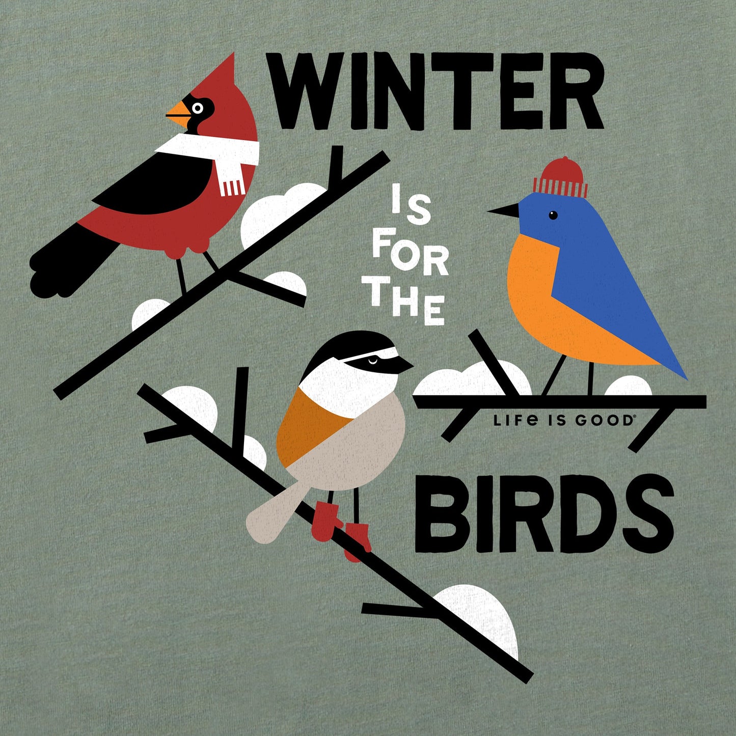 Men's Winter is for the Birds Long Sleeve Crusher Tee