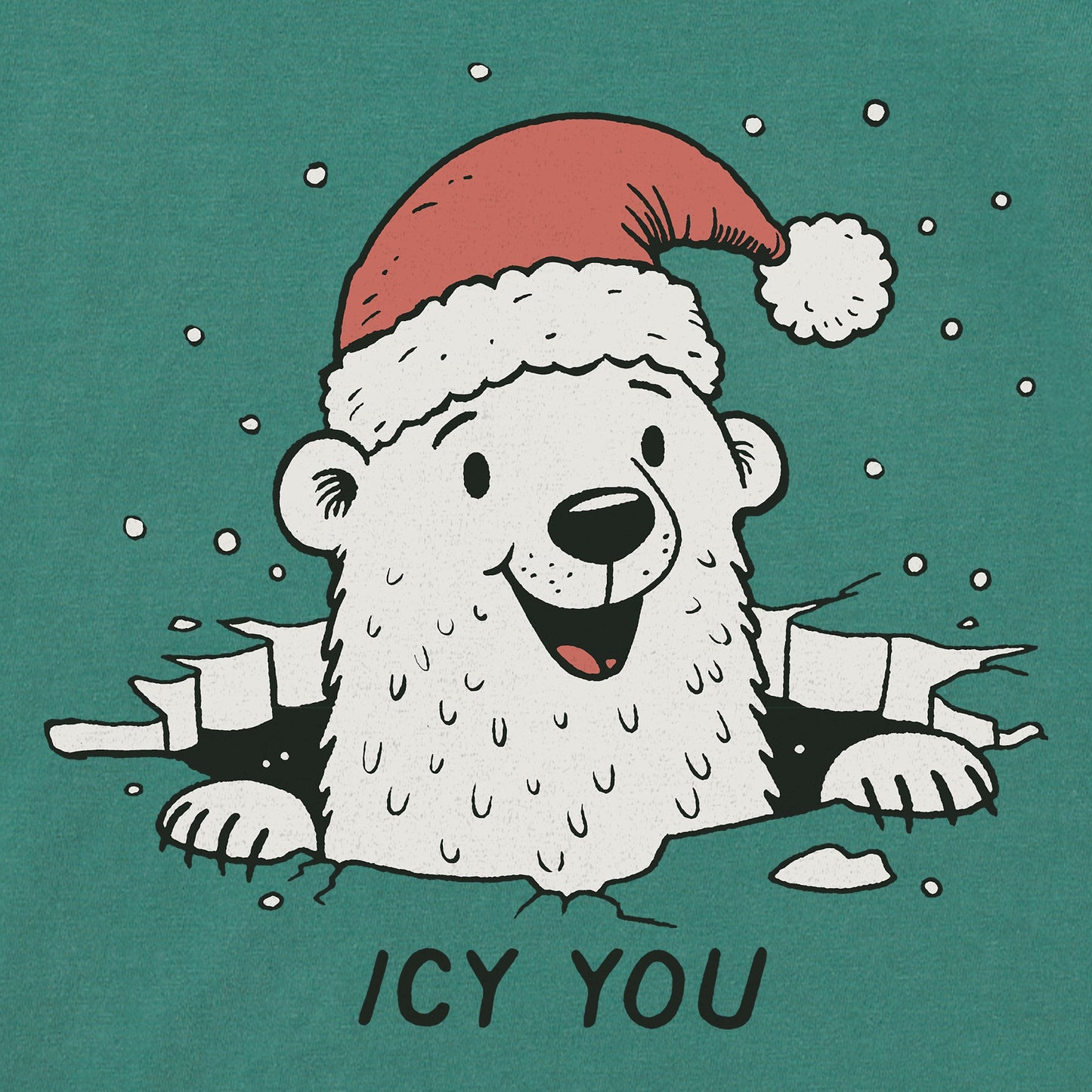 Kids Icy You Polar Bear Long Sleeve Crusher Tee